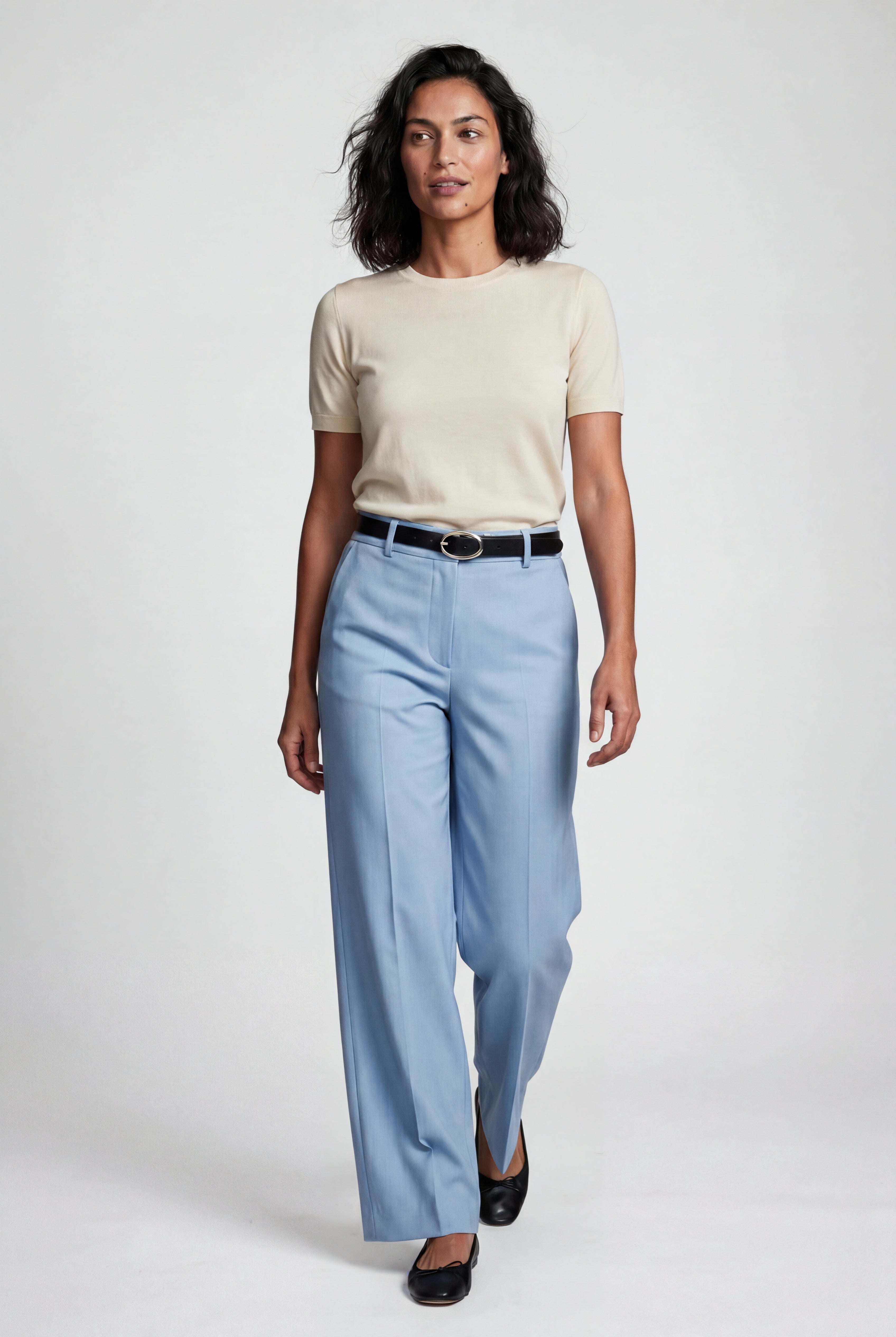 Zoyri | Belted Wide-Leg Trousers