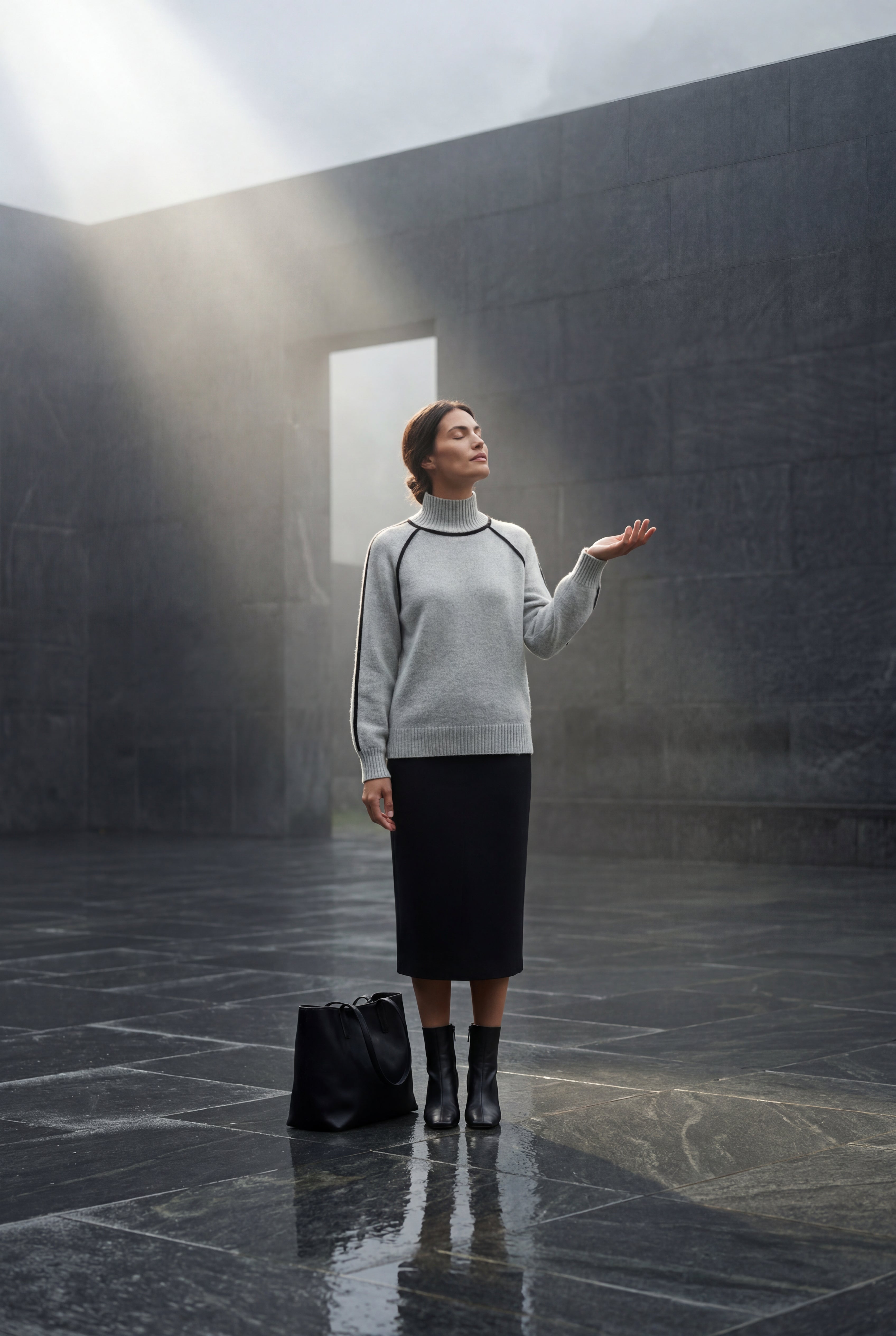 Zoyri | High Neck Knit Sweater