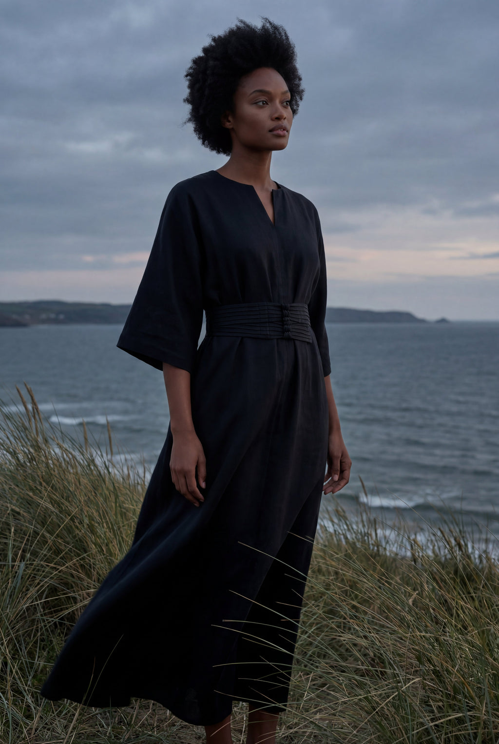 Zoyri | Belted Midi Dress