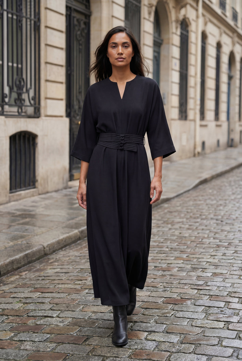 Zoyri | Belted Midi Dress