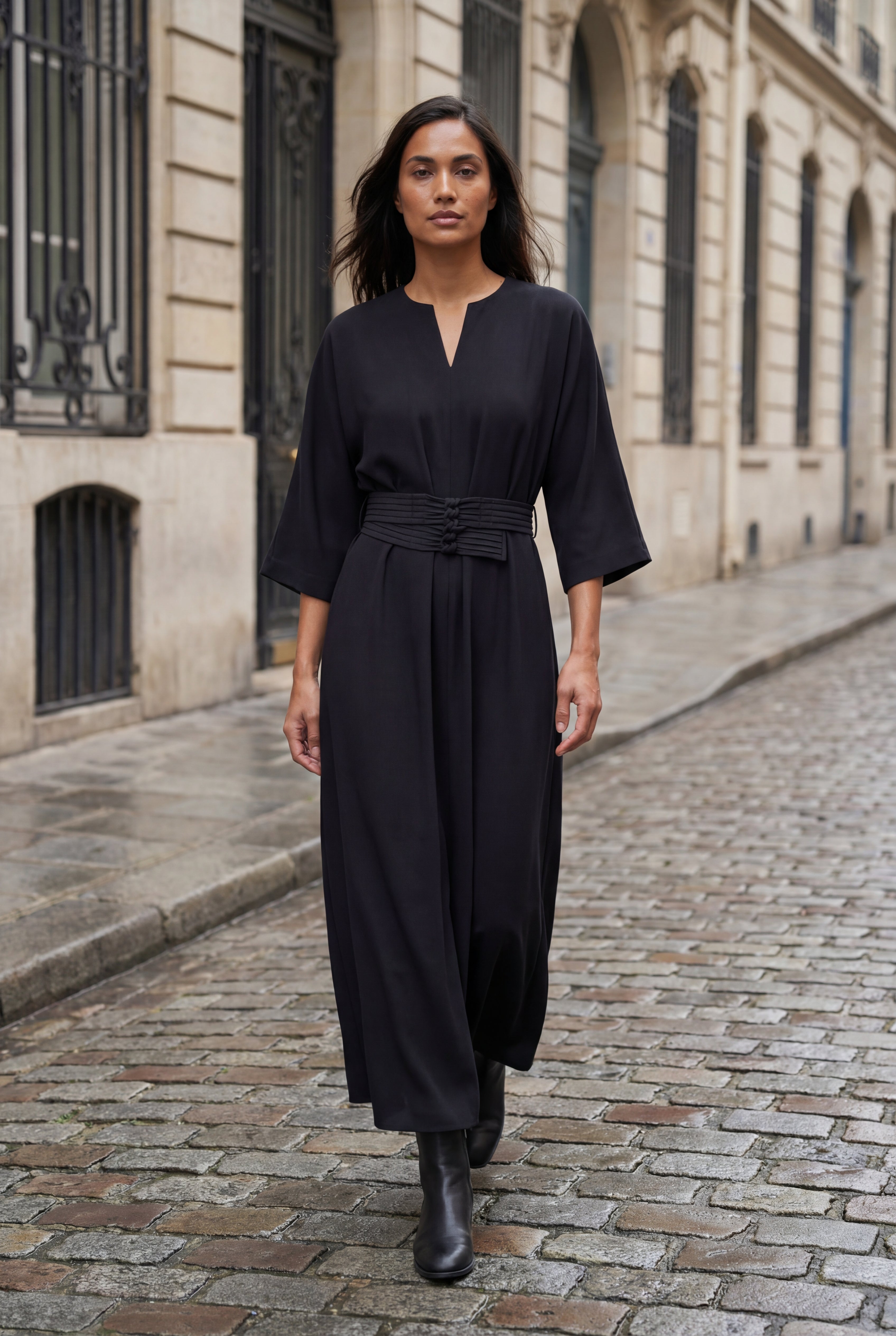 Zoyri | Belted Midi Dress