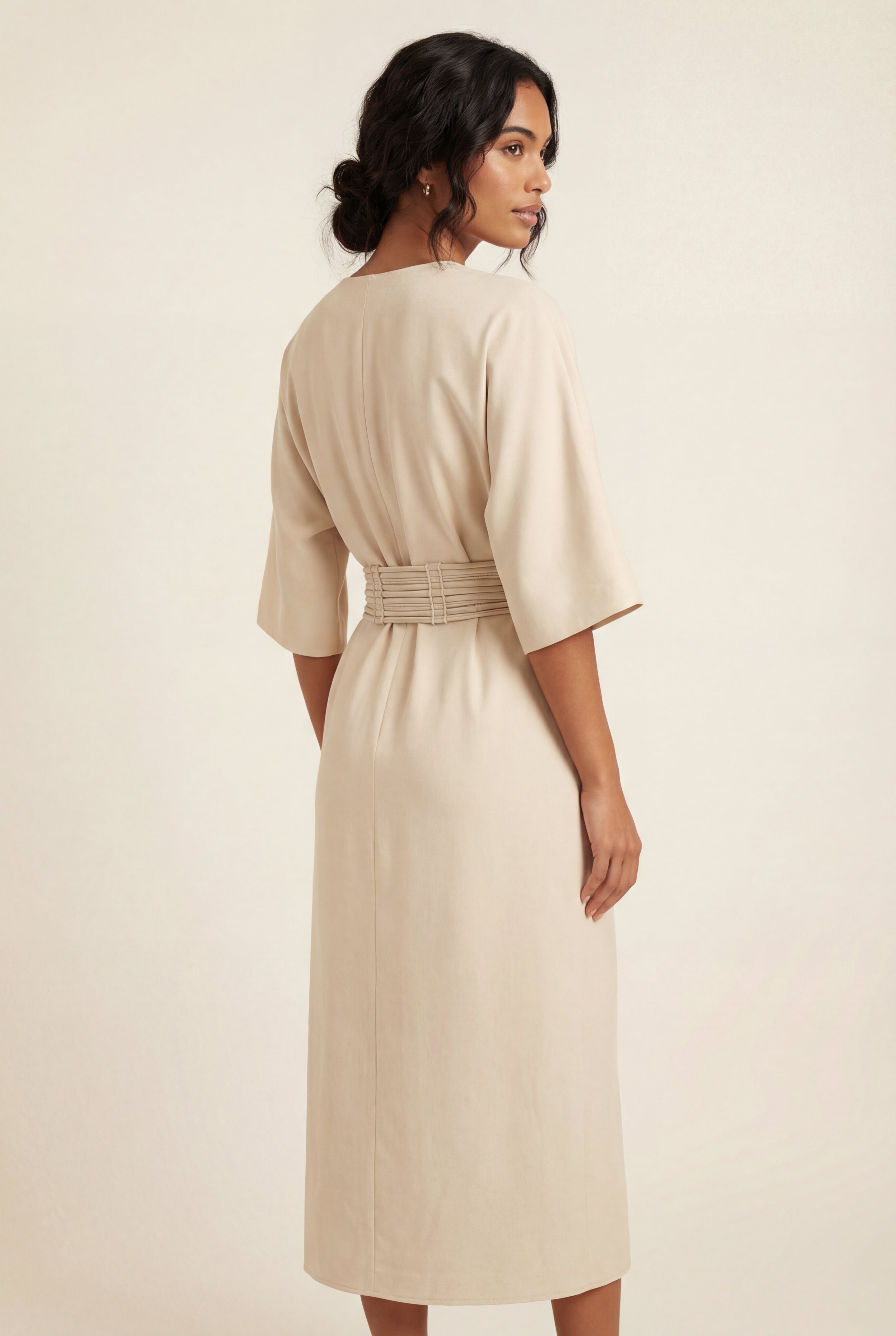 Zoyri | Belted Midi Dress