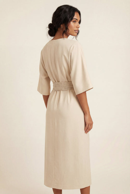 Zoyri | Belted Midi Dress