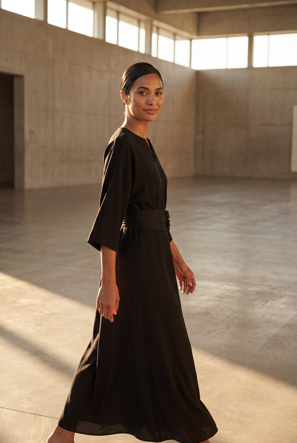 Zoyri | Belted Midi Dress