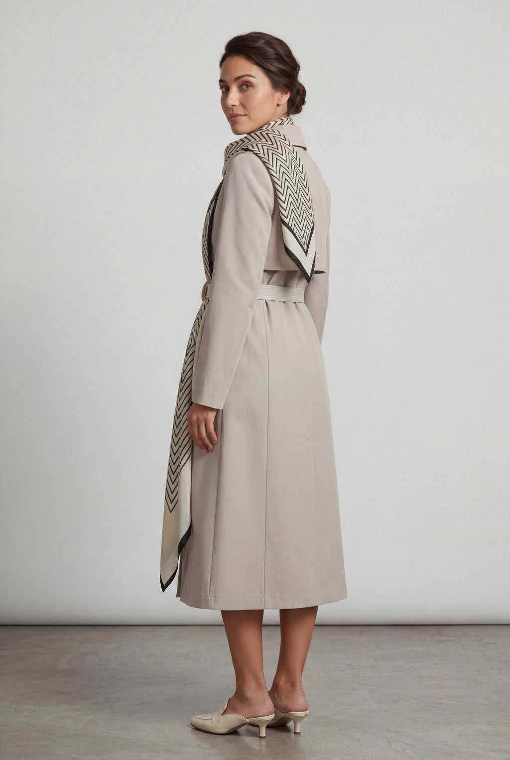 Zoyri | Scarf Trench Coat