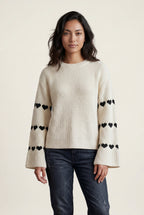 Zoyri | Heart Knit Sweater