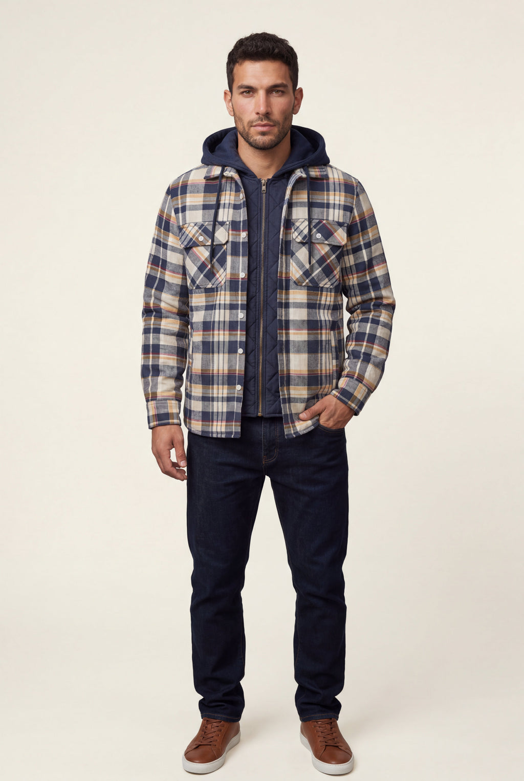 Zoyri | Hooded Check Jacket