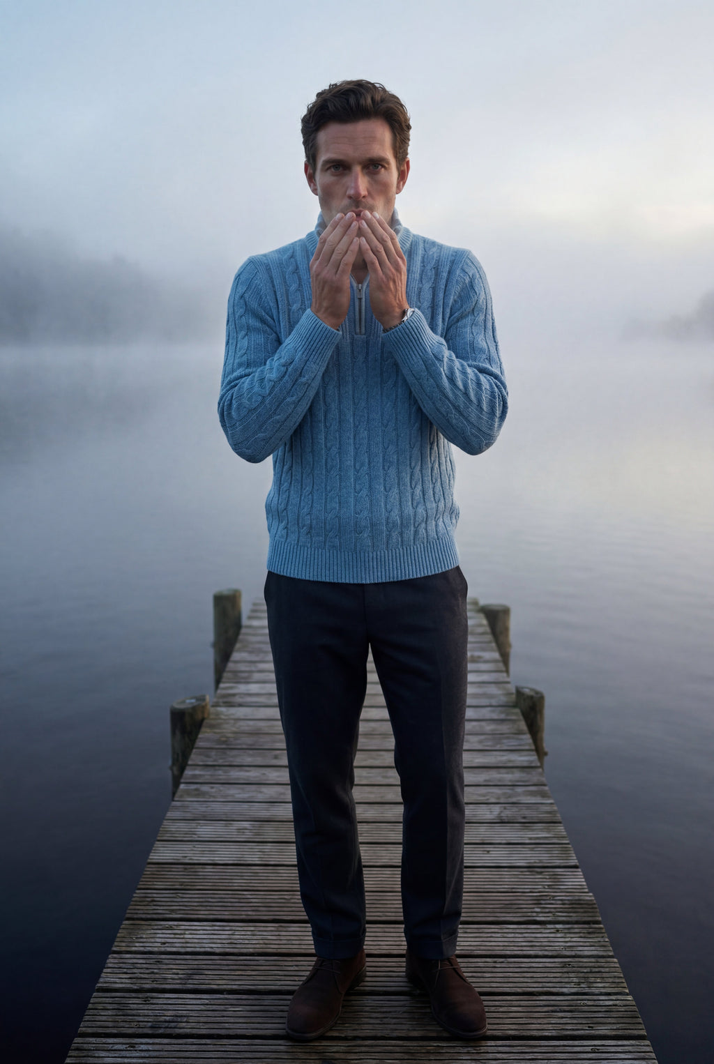 Zoyri | Cable Half-Zip Sweater
