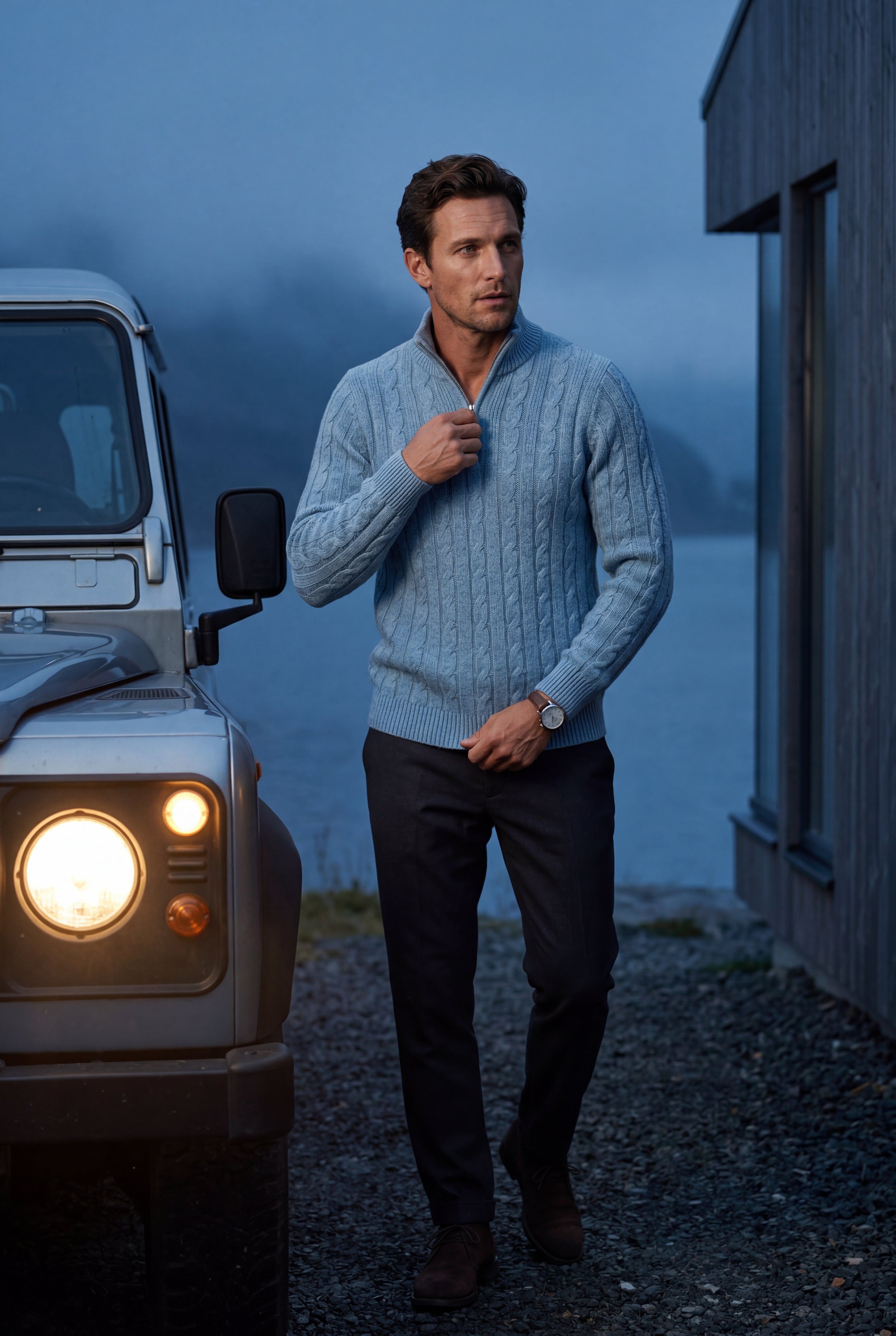 Zoyri | Cable Half-Zip Sweater