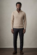 Zoyri | Cable Half-Zip Sweater