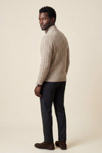 Zoyri | Cable Half-Zip Sweater