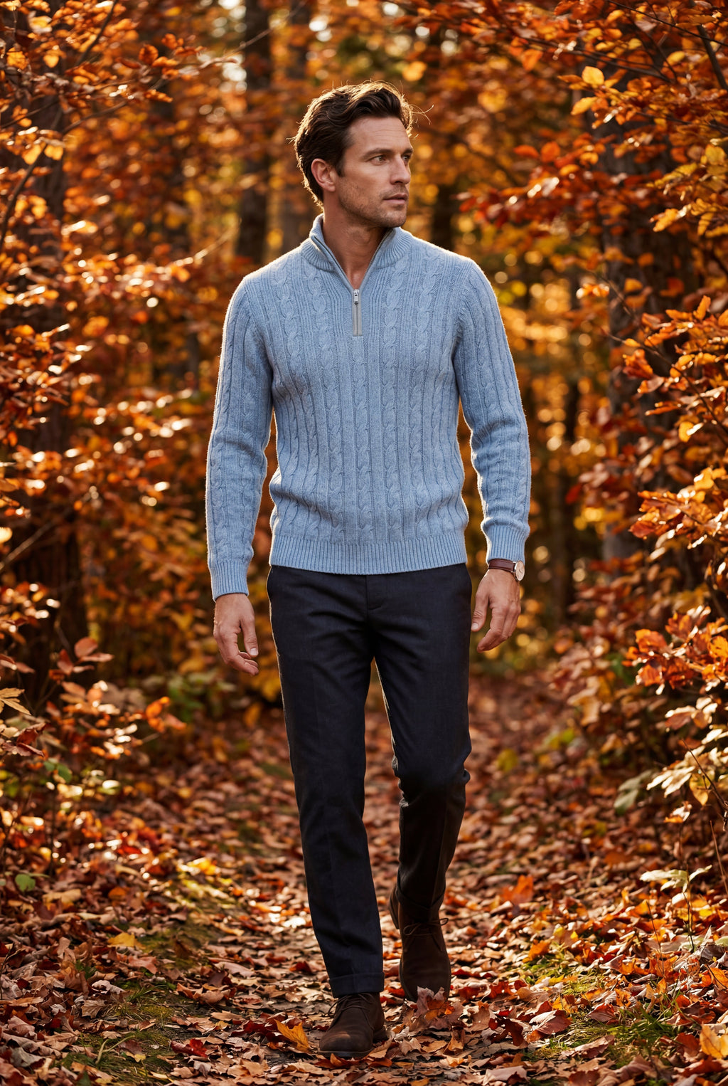 Zoyri | Cable Half-Zip Sweater