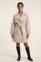 Zoyri | Belted Mini Trench Coat