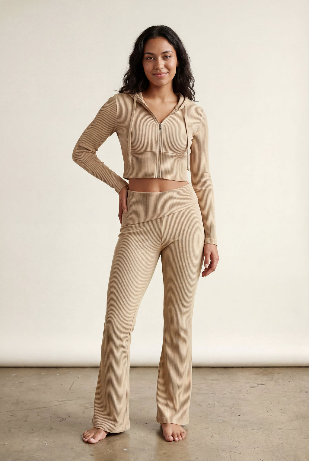 Zoyri | Cropped Hoodie Lounge Set