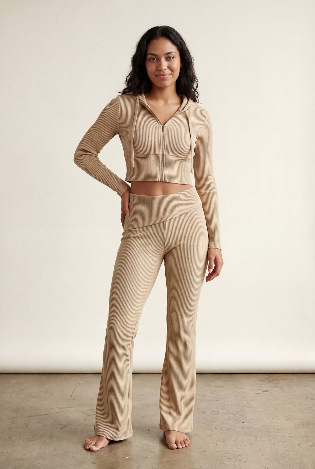 Zoyri | Cropped Hoodie Lounge Set