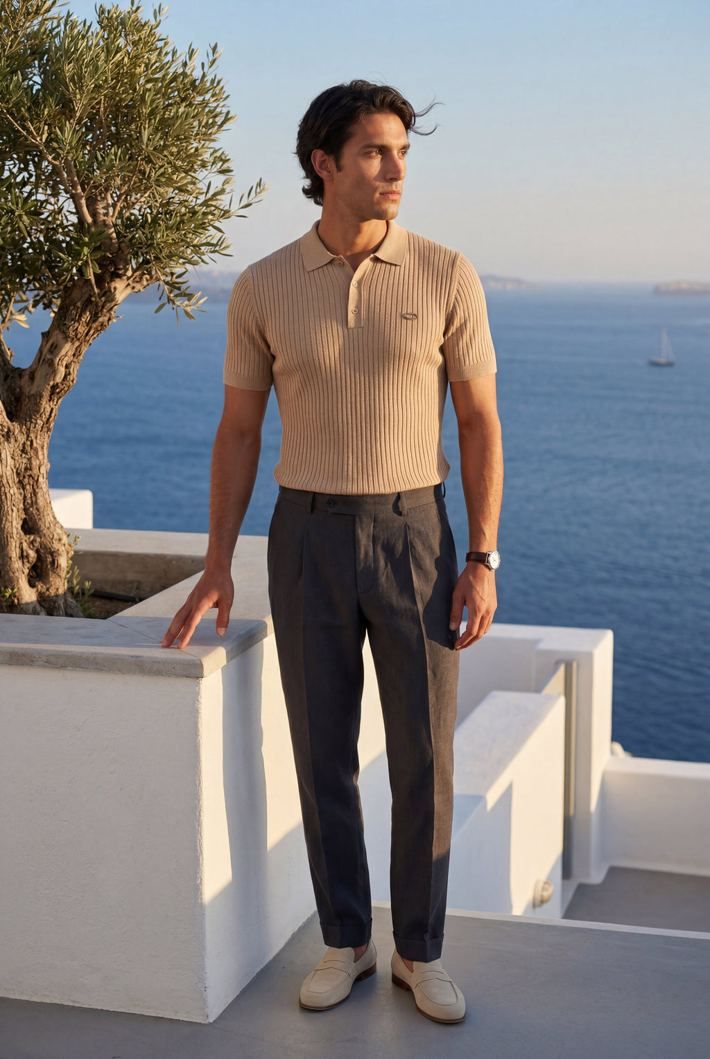 Zoyri | Ribbed Tailored Polo