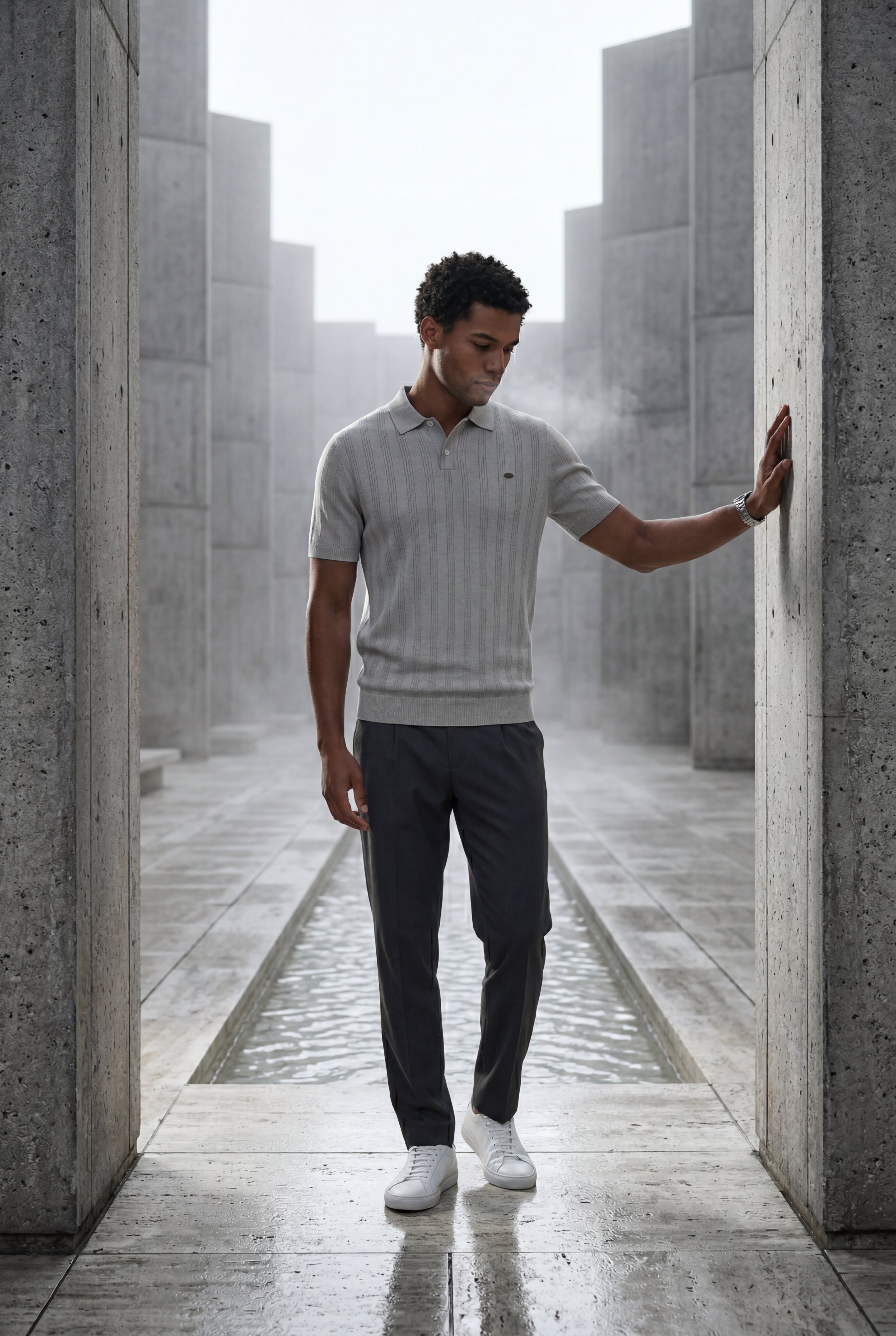 Zoyri | Ribbed Tailored Polo