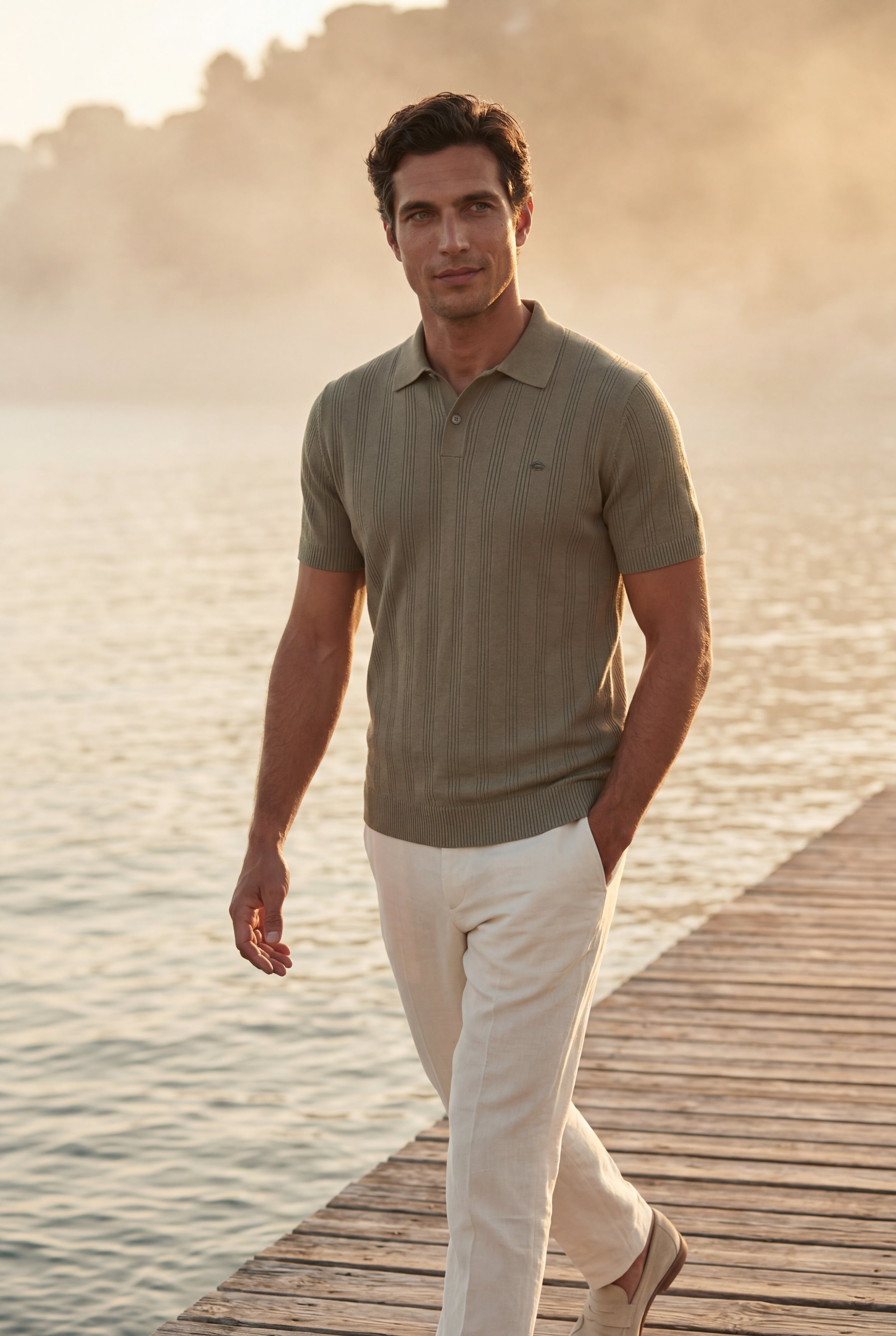 Zoyri | Ribbed Tailored Polo