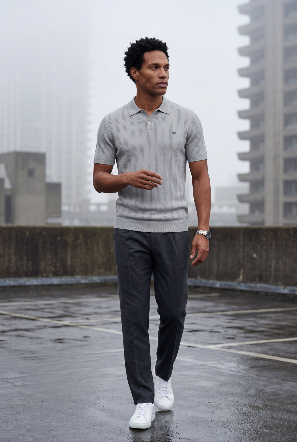 Zoyri | Ribbed Tailored Polo