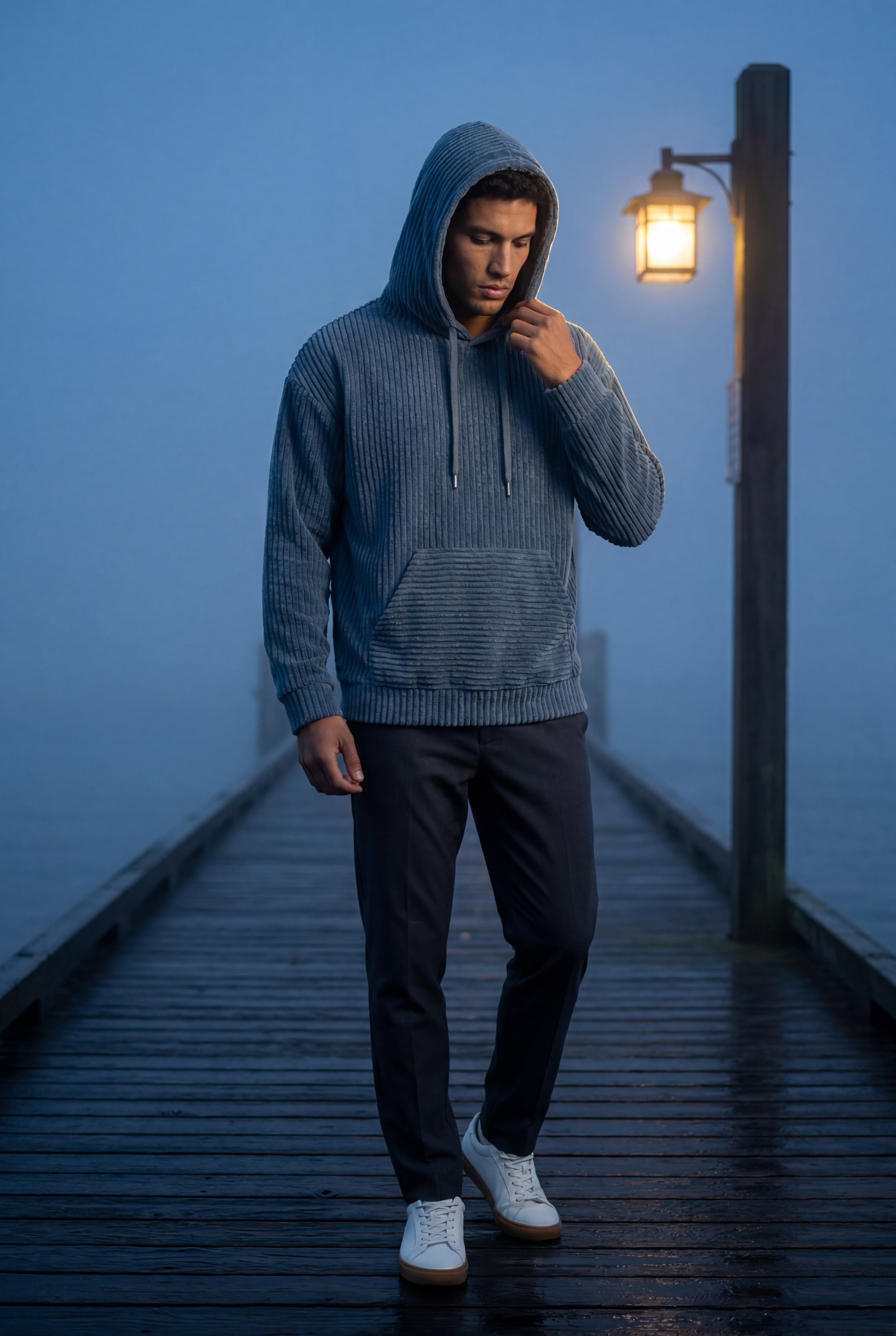 Zoyri | Textured Pullover Hoodie