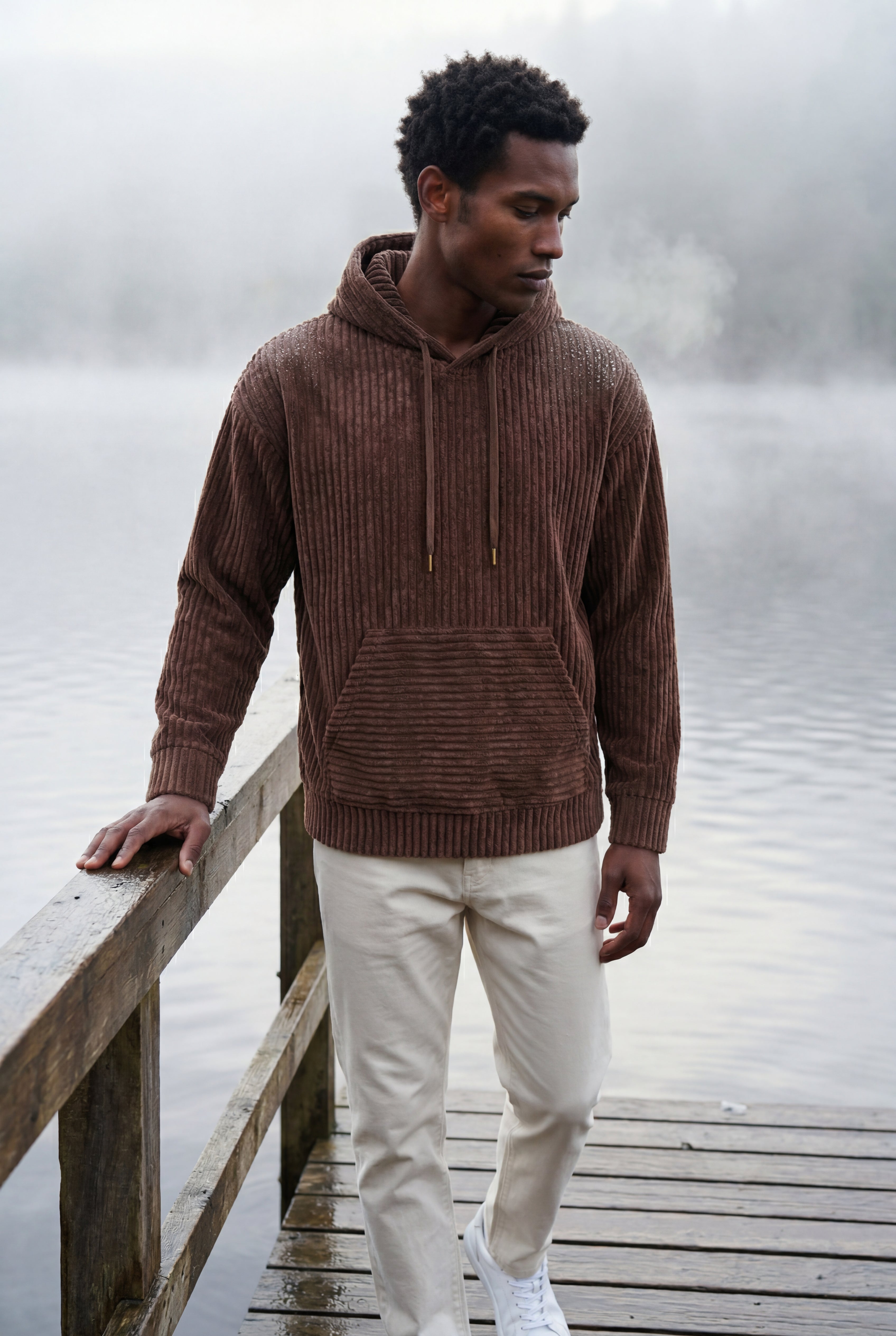 Zoyri | Textured Pullover Hoodie