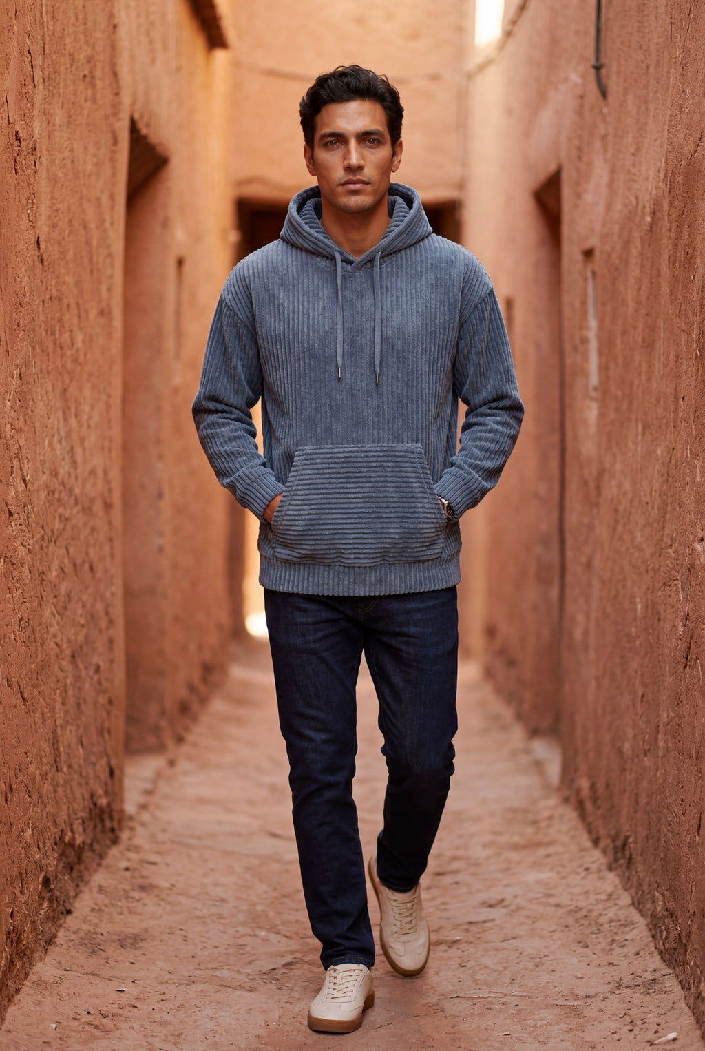 Zoyri | Textured Pullover Hoodie