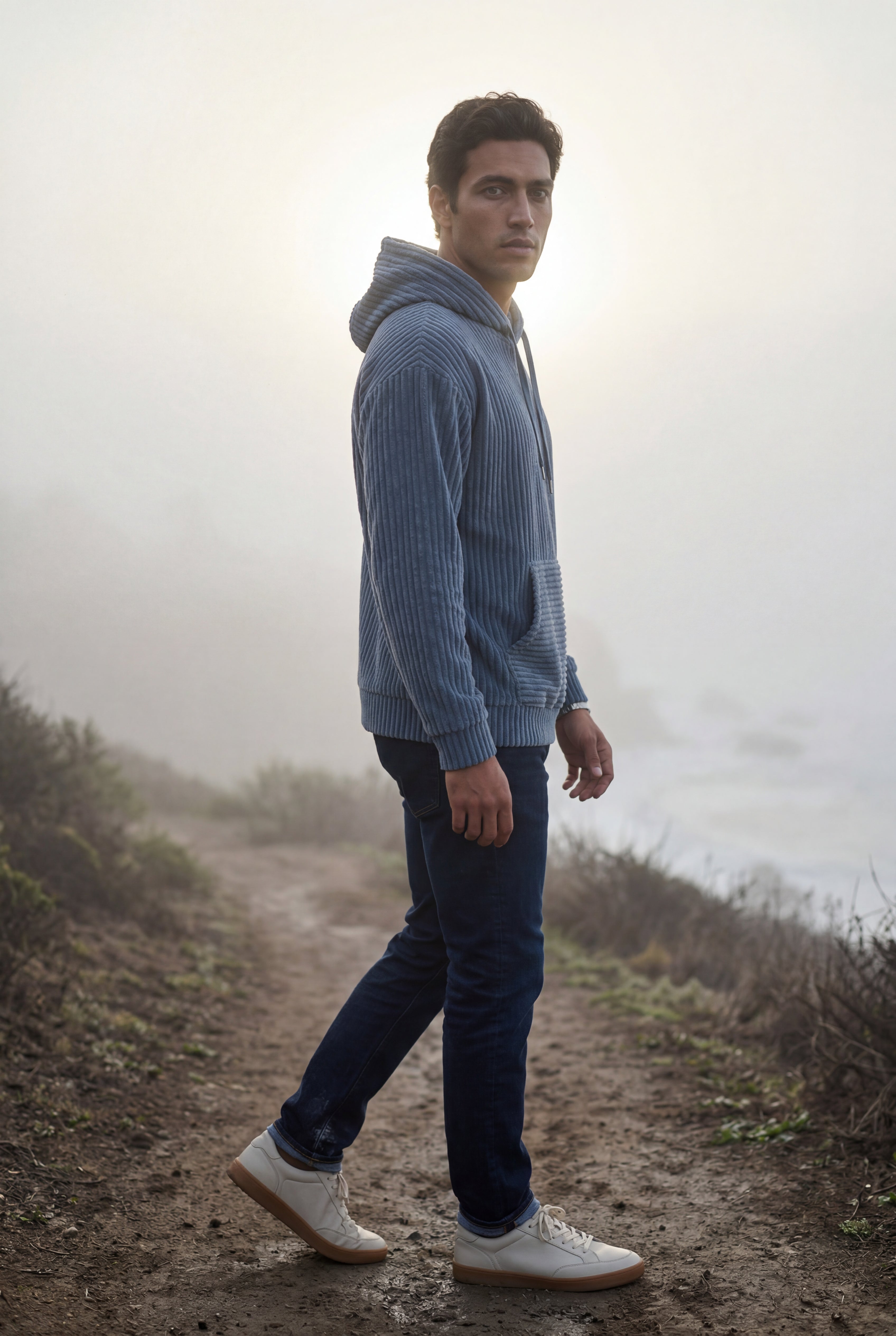 Zoyri | Textured Pullover Hoodie