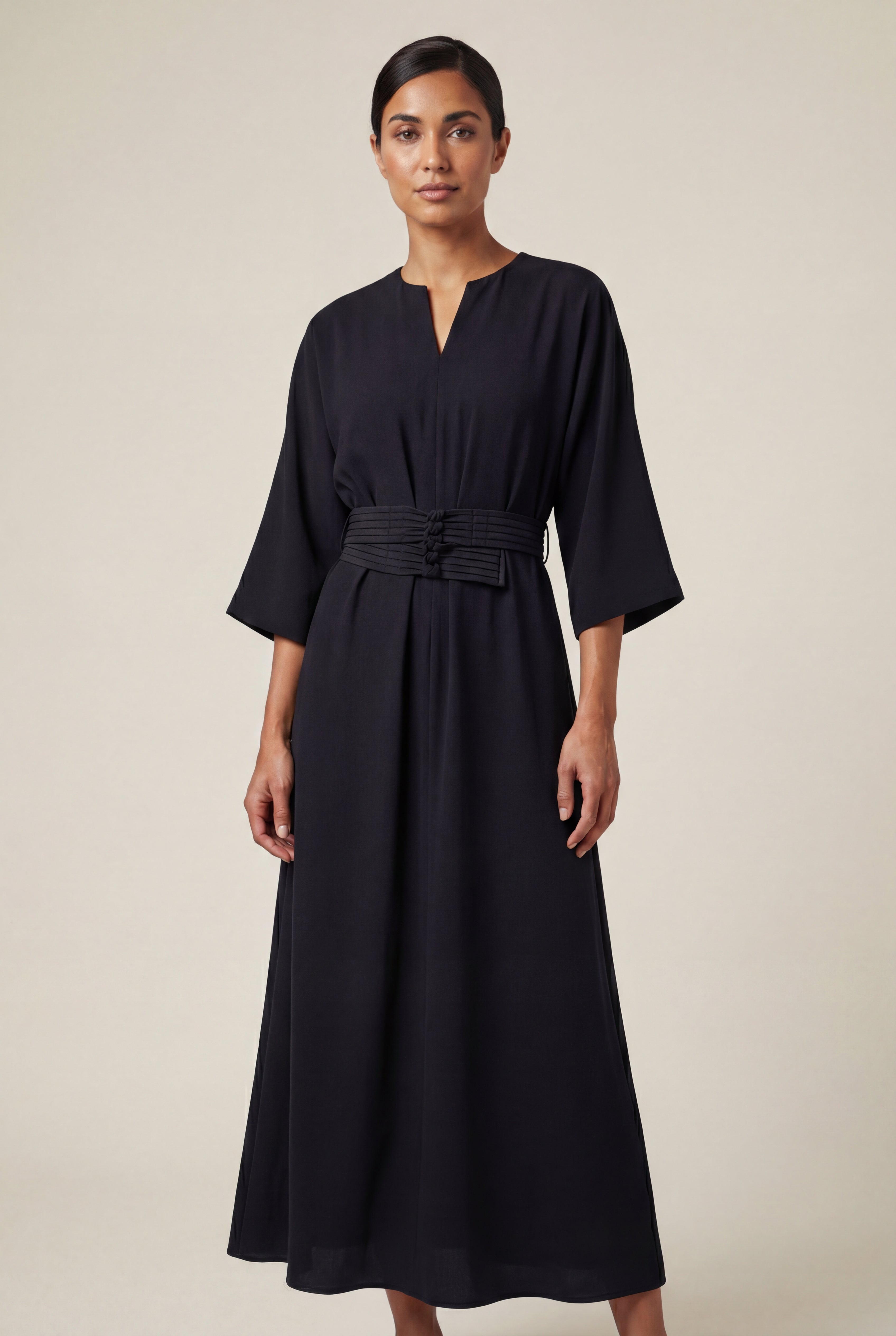 Zoyri | Belted Midi Dress