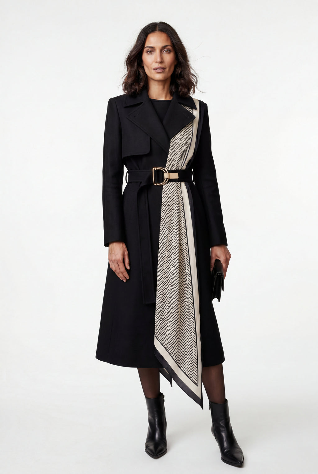 Zoyri | Scarf Trench Coat
