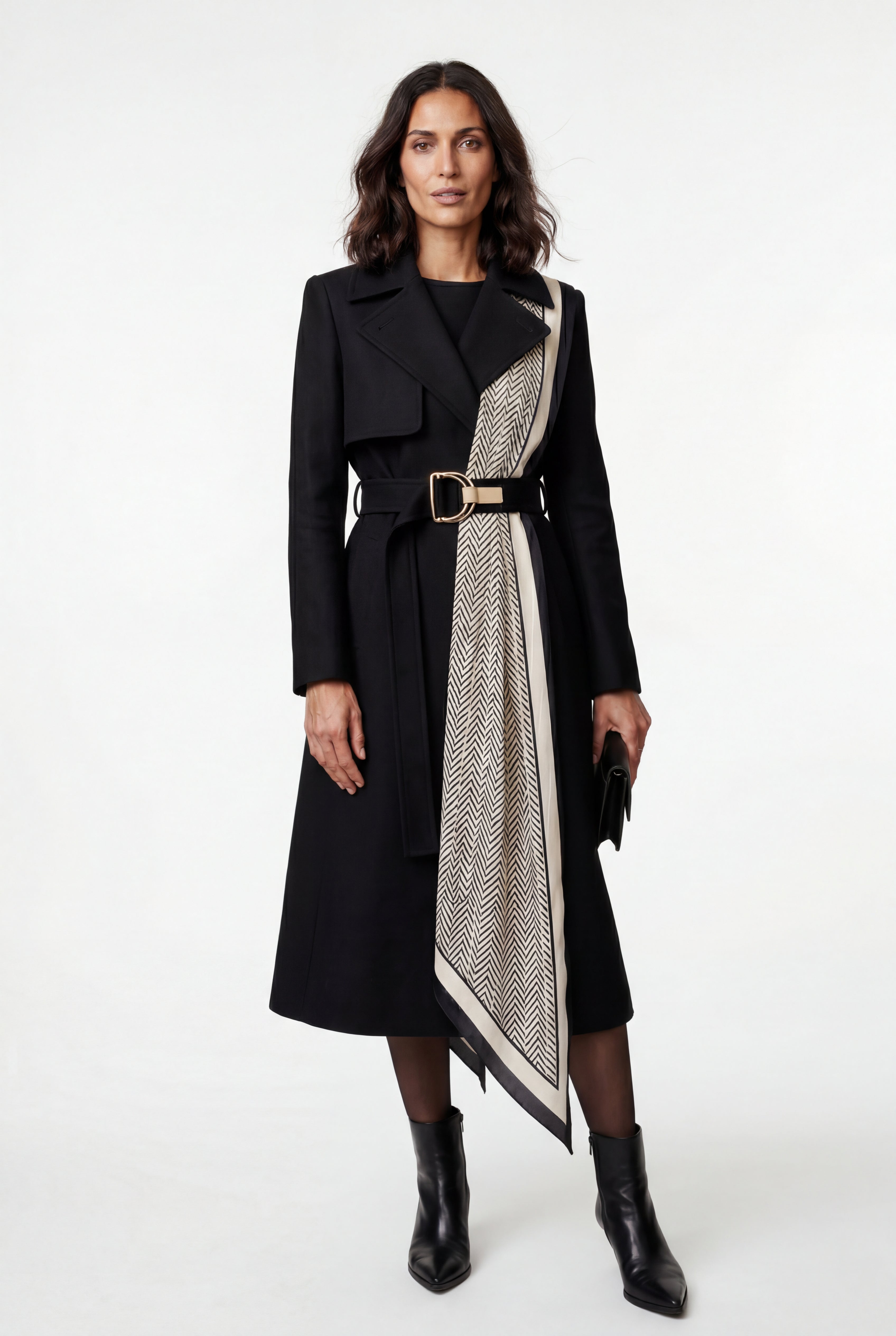 Zoyri | Scarf Trench Coat