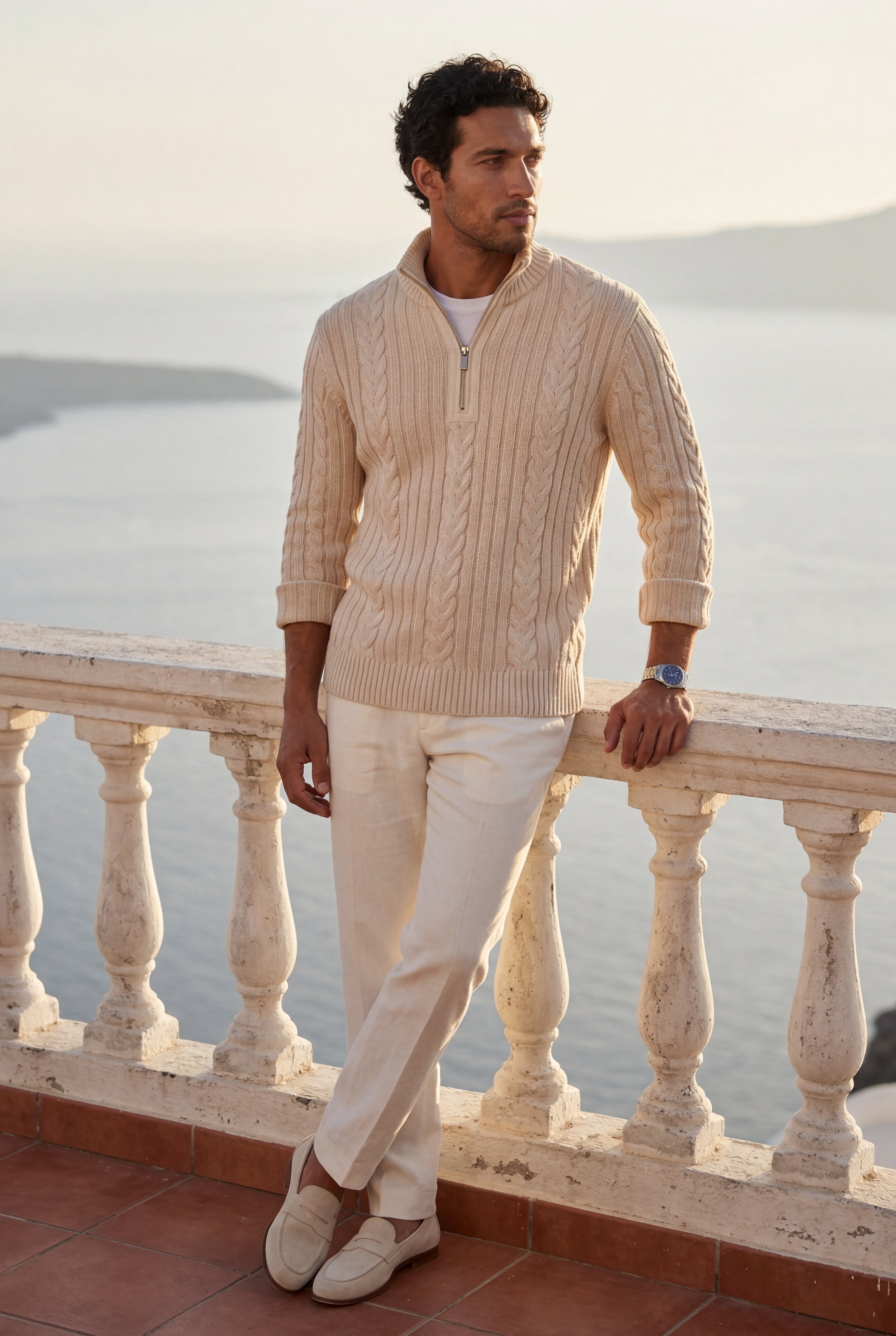 Zoyri | Cable Half-Zip Knit