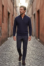 Zoyri | Cable Half-Zip Knit