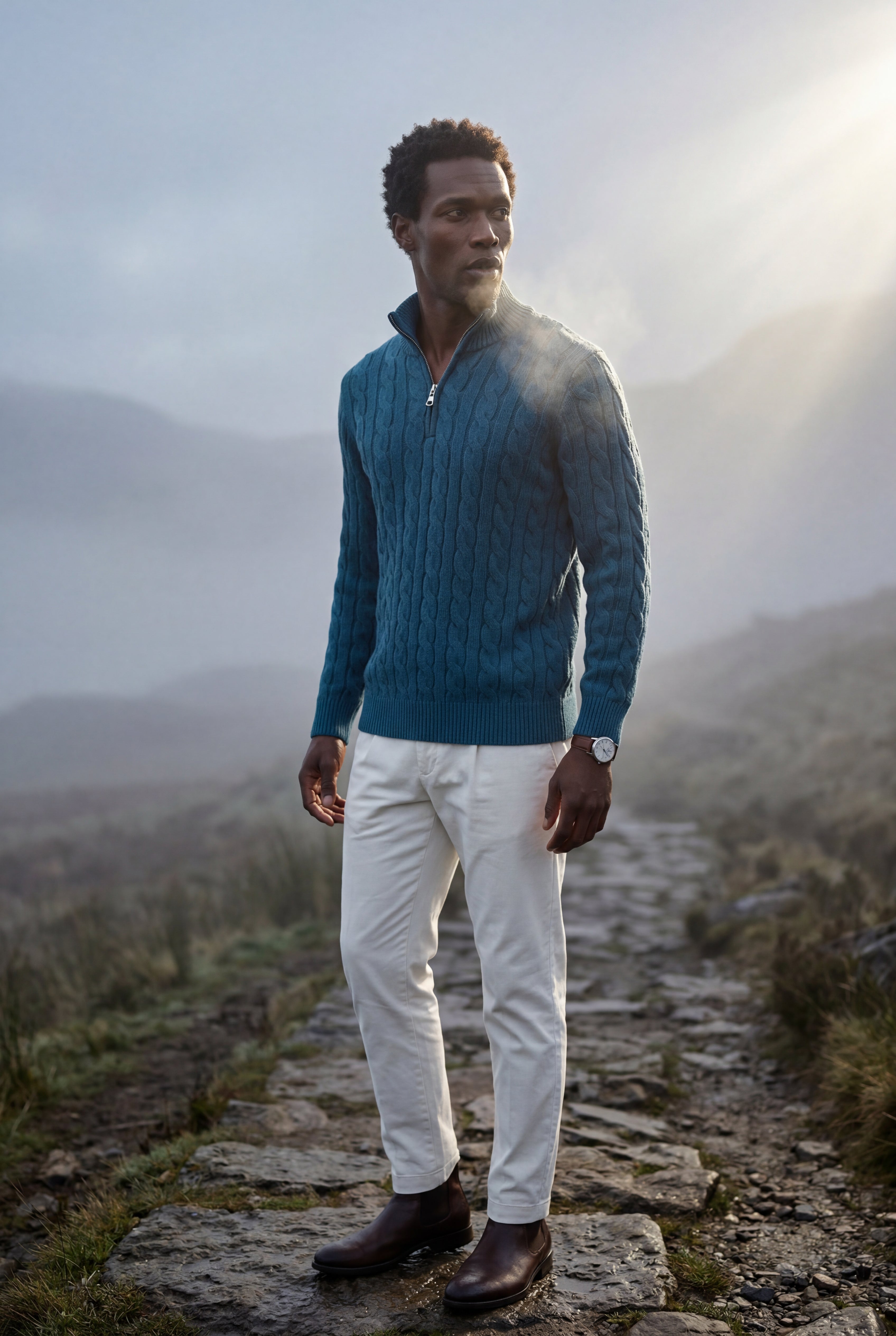 Zoyri | Cable Half-Zip Knit