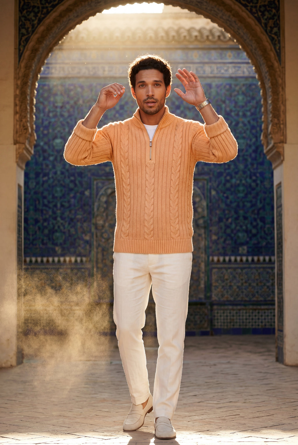 Zoyri | Cable Half-Zip Knit