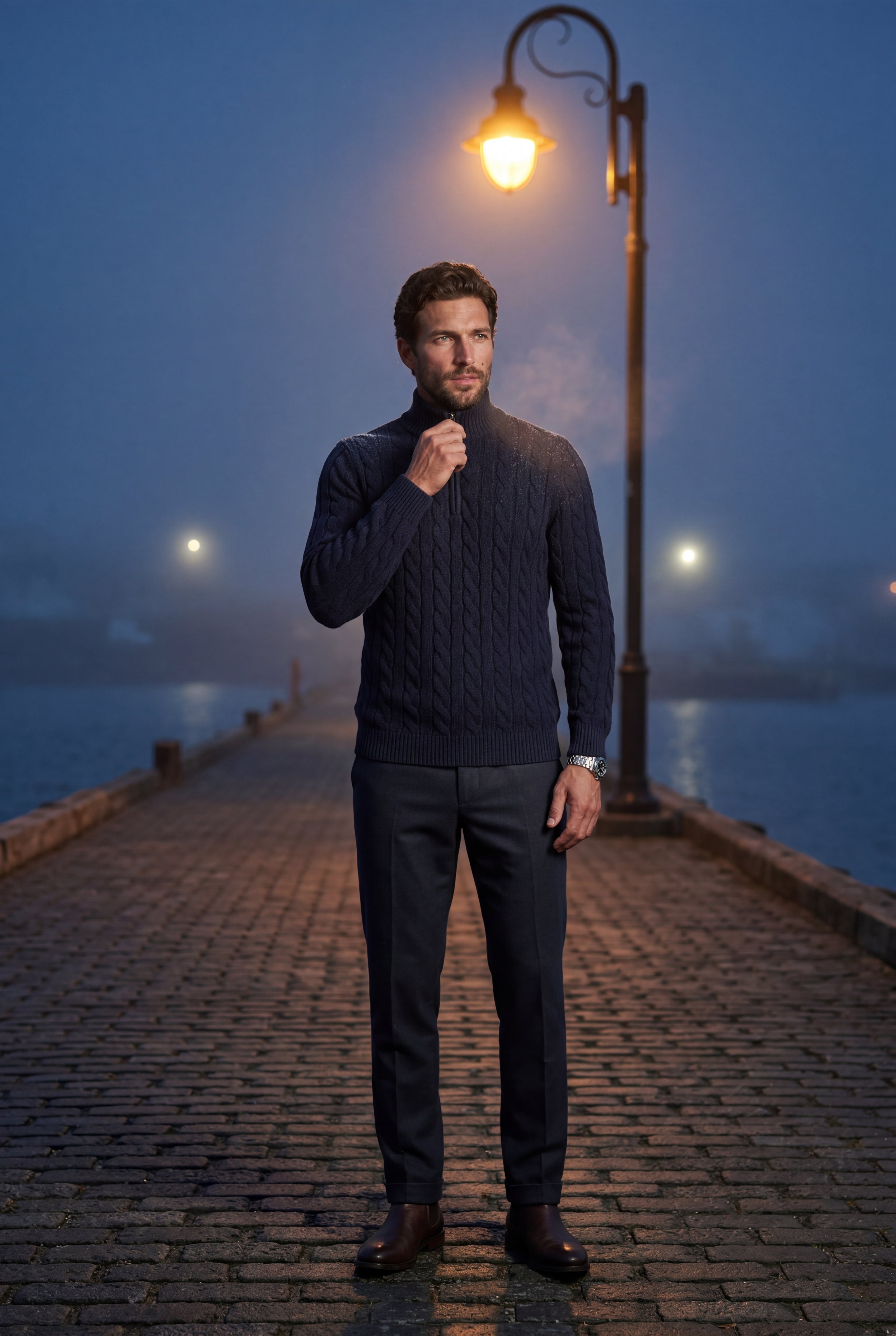 Zoyri | Cable Half-Zip Knit
