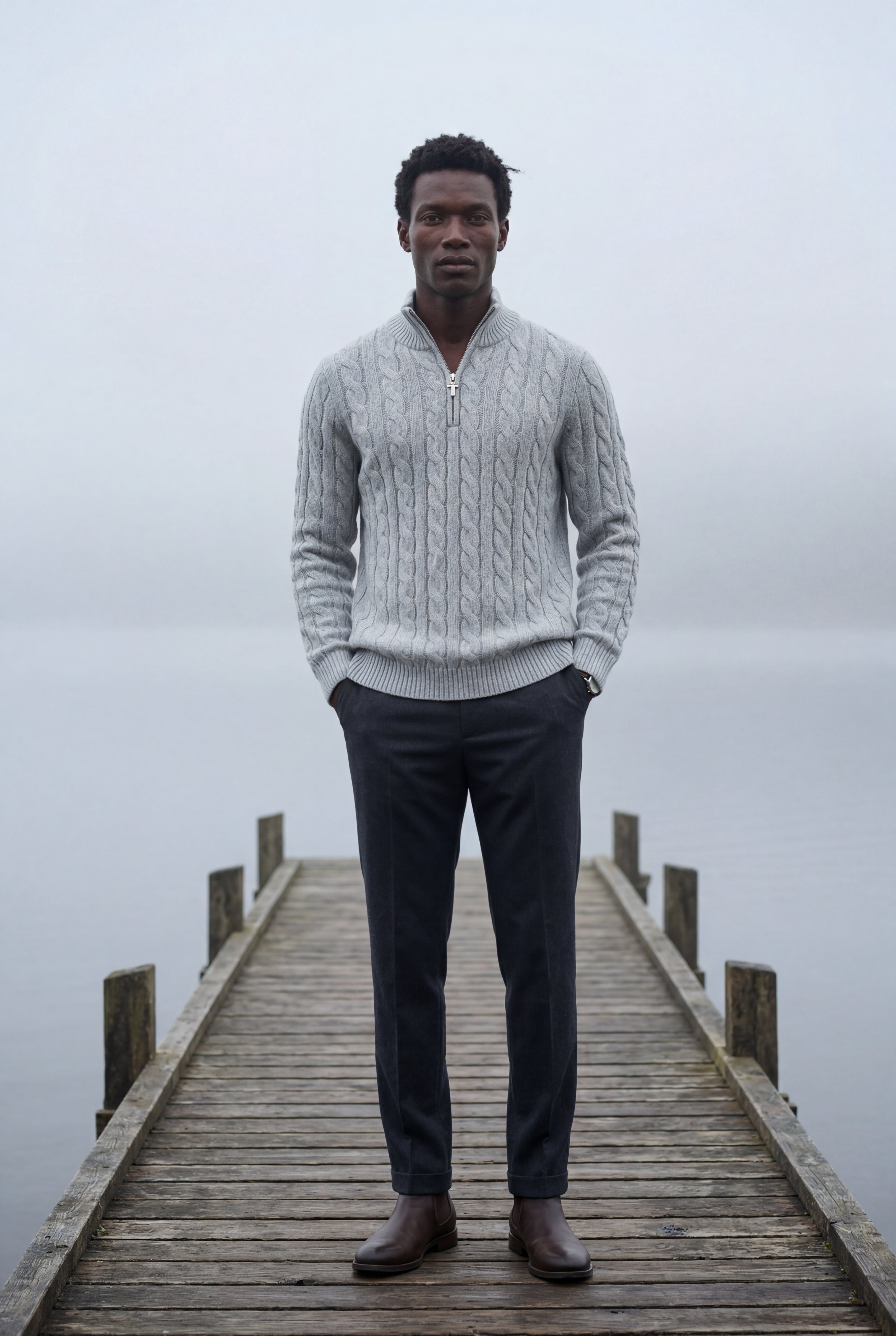 Zoyri | Cable Half-Zip Knit