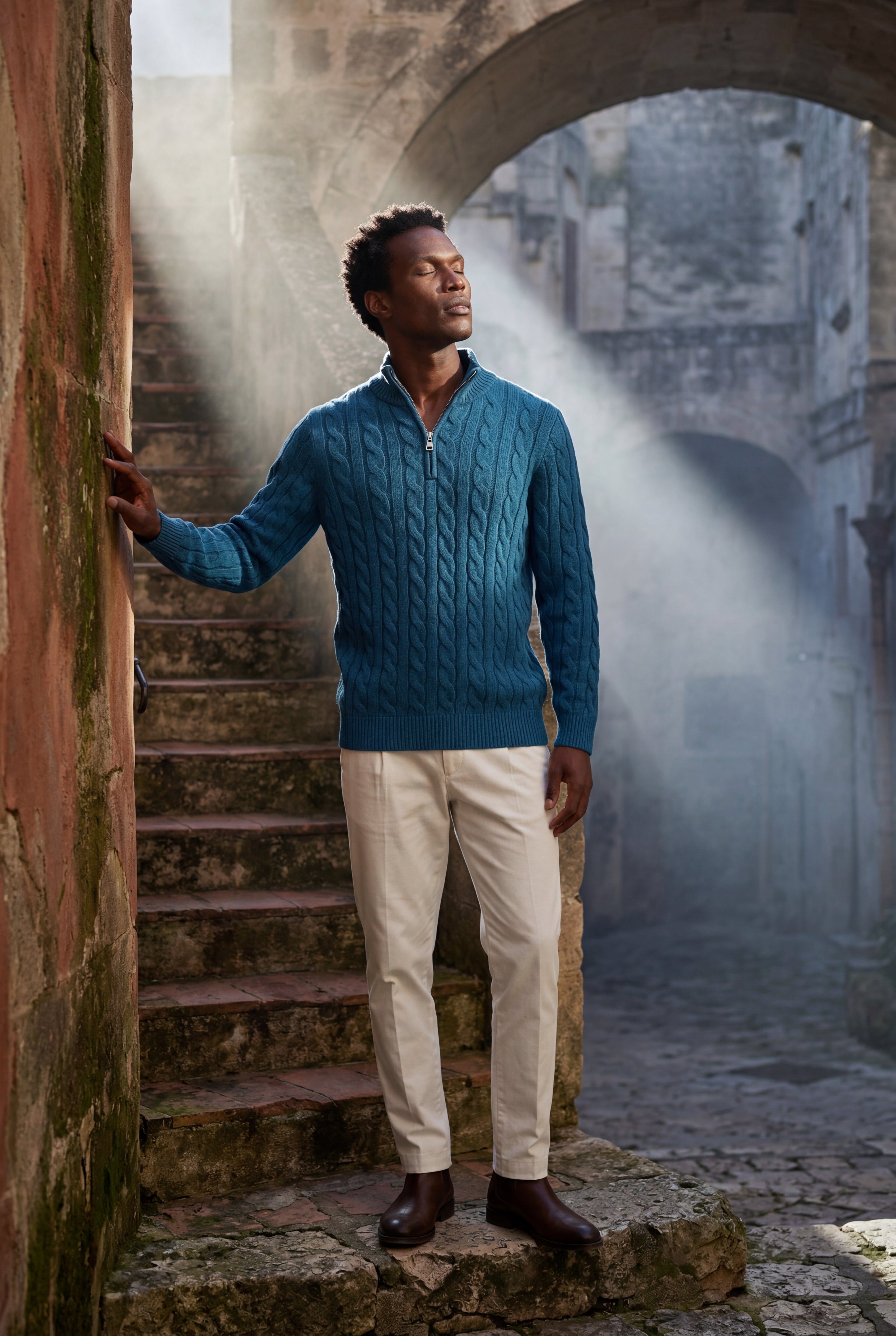 Zoyri | Cable Half-Zip Knit