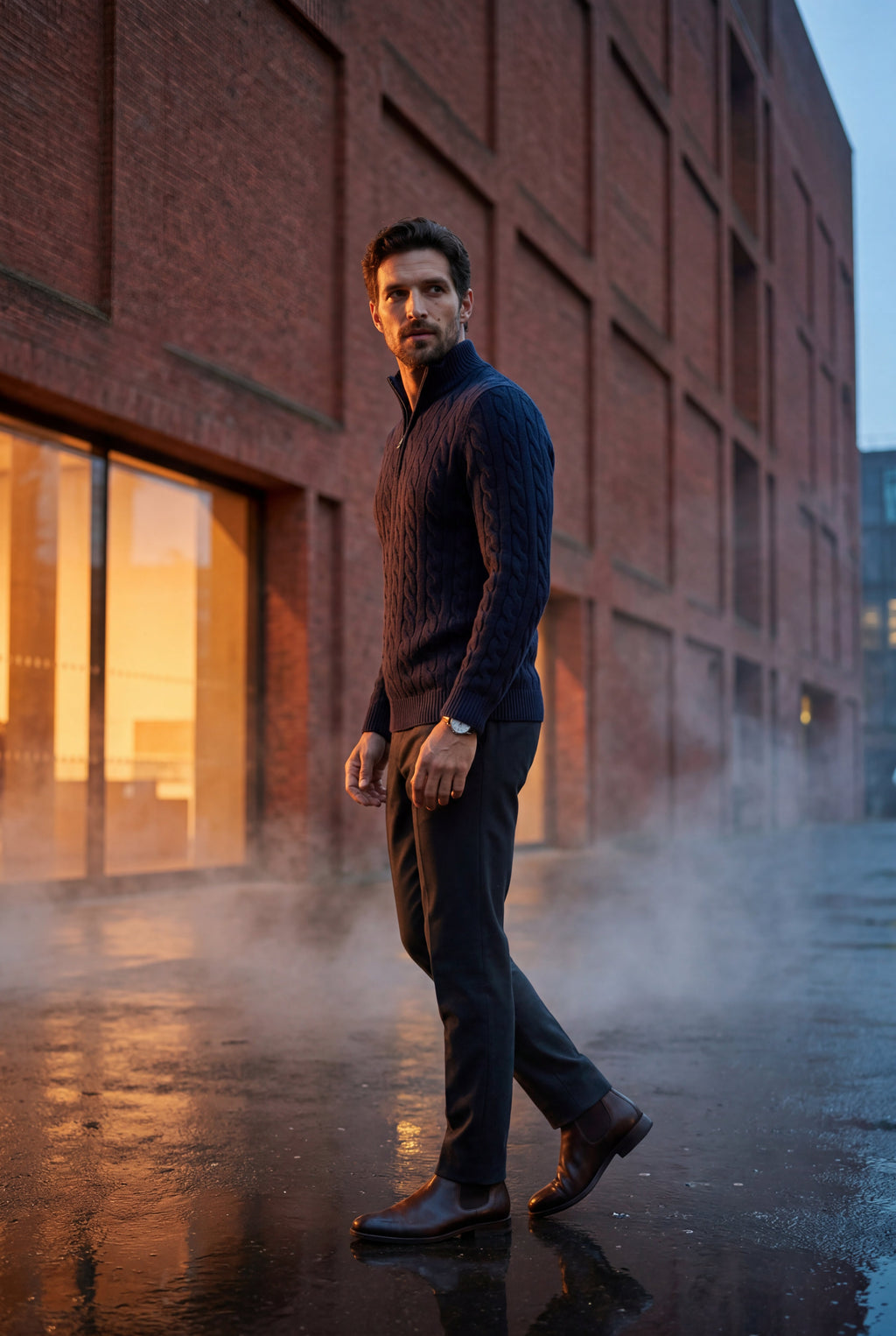 Zoyri | Cable Half-Zip Knit
