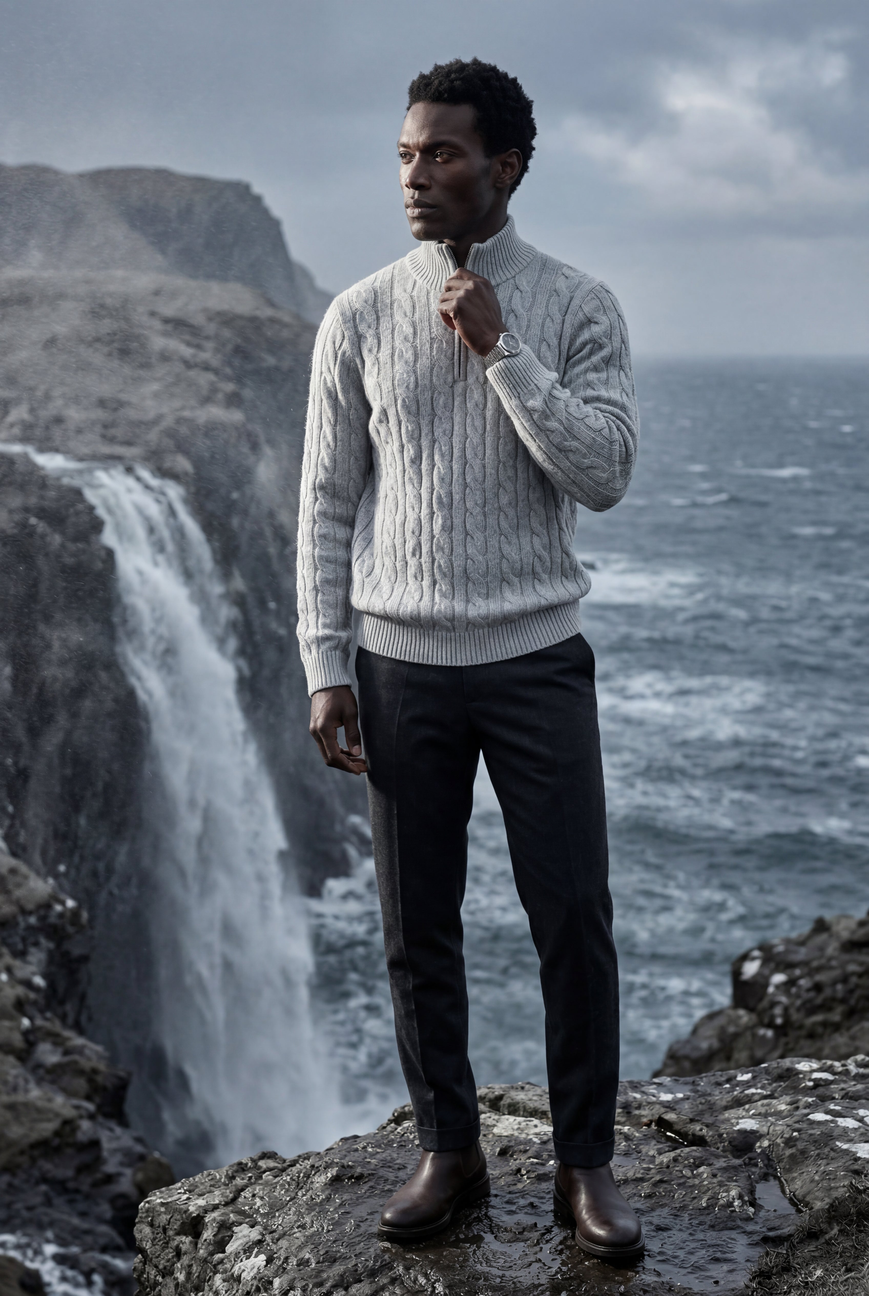 Zoyri | Cable Half-Zip Knit