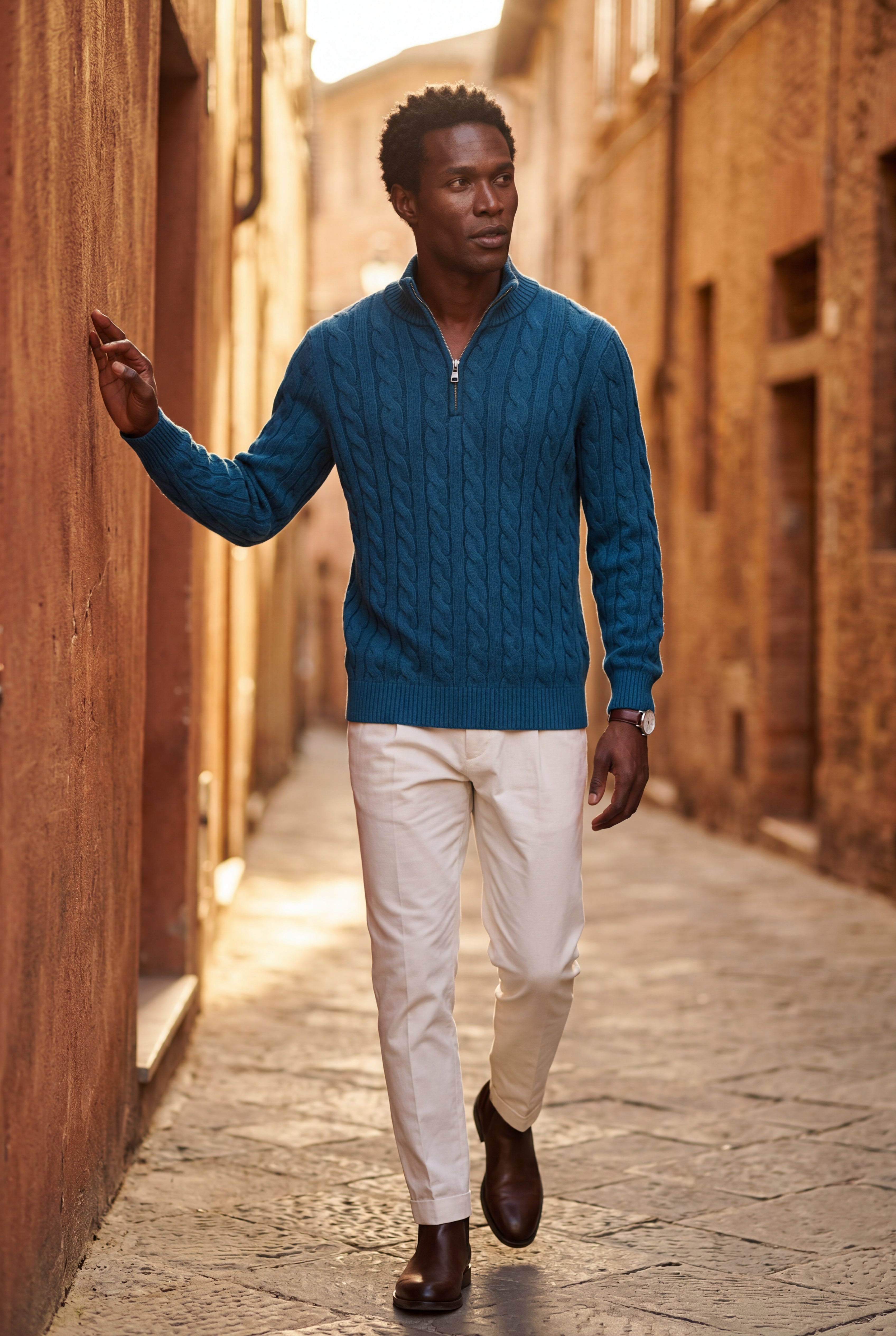 Zoyri | Cable Half-Zip Knit