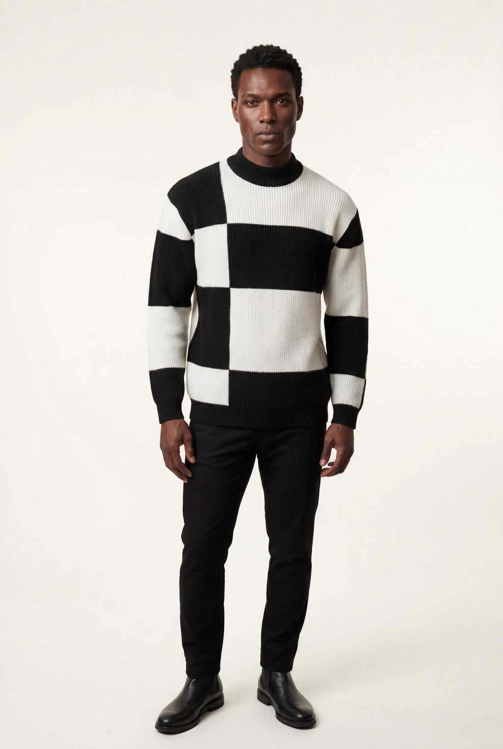 Zoyri | Check Block Sweater