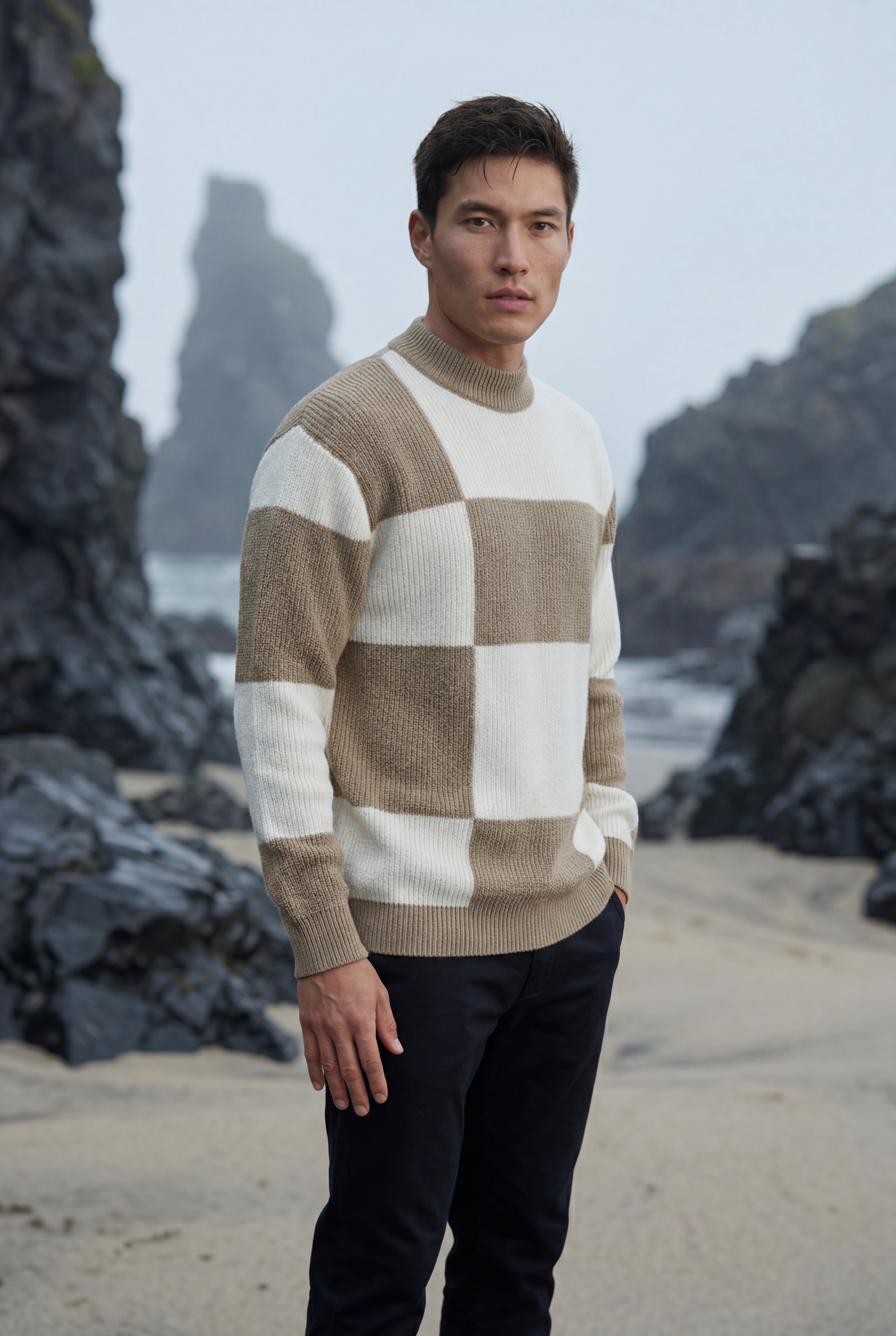 Zoyri | Check Block Sweater