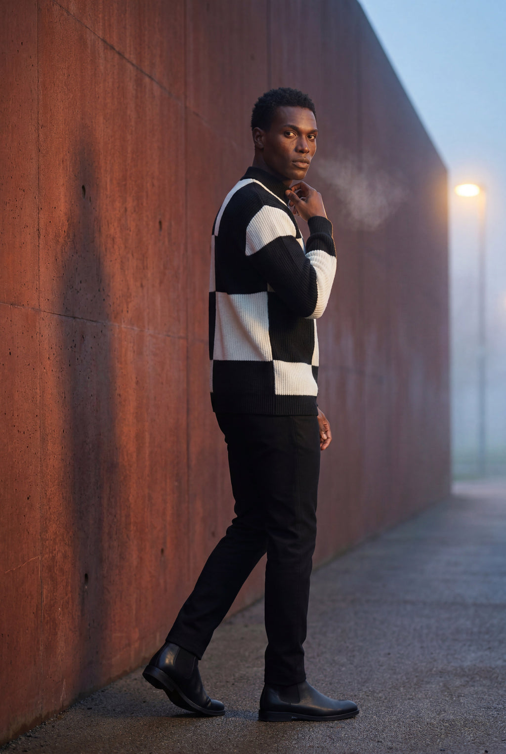 Zoyri | Check Block Sweater