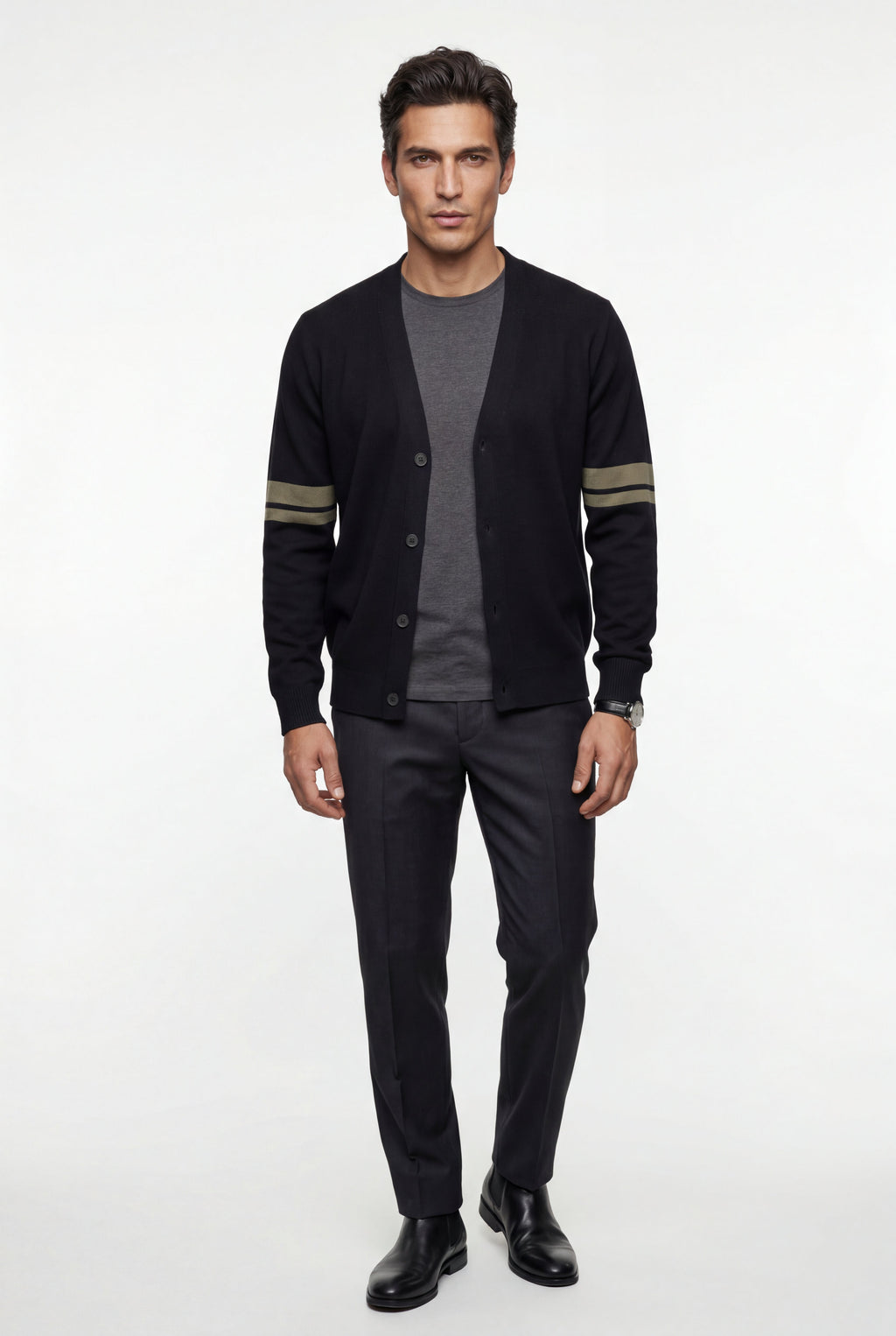 Zoyri | Stripe Sleeve Cardigan