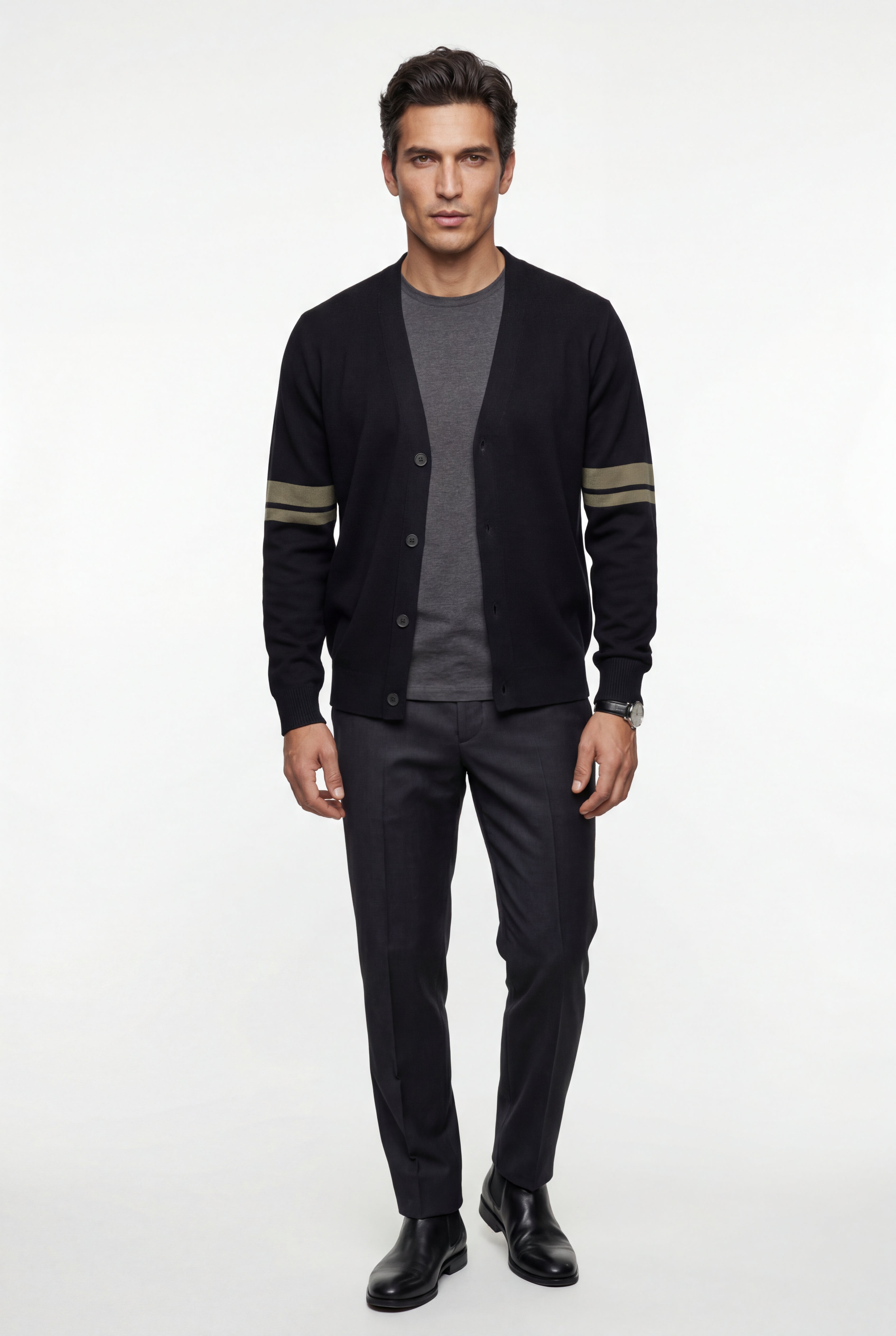 Zoyri | Stripe Sleeve Cardigan