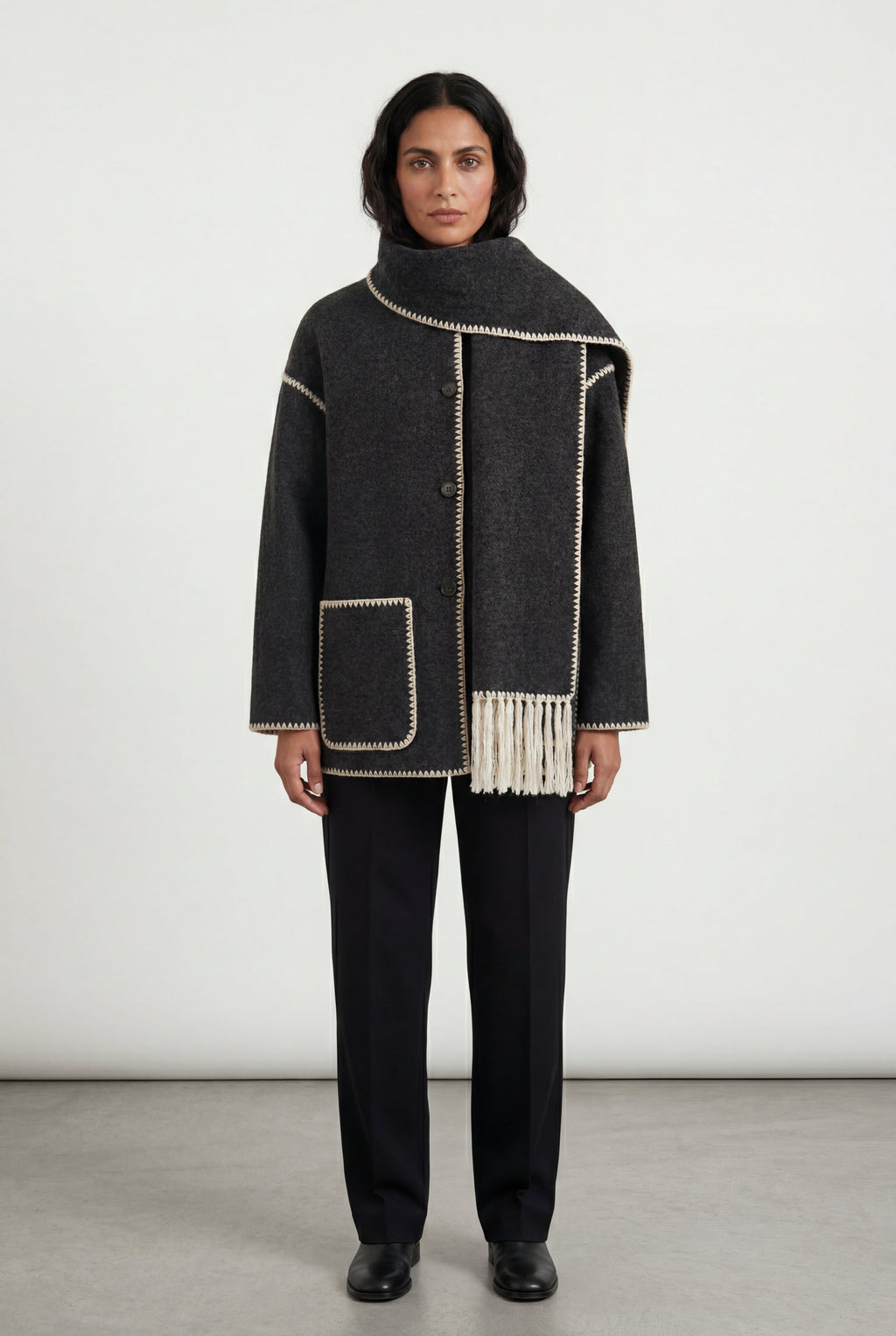 Zoyri | Fringed Wrap Jacket
