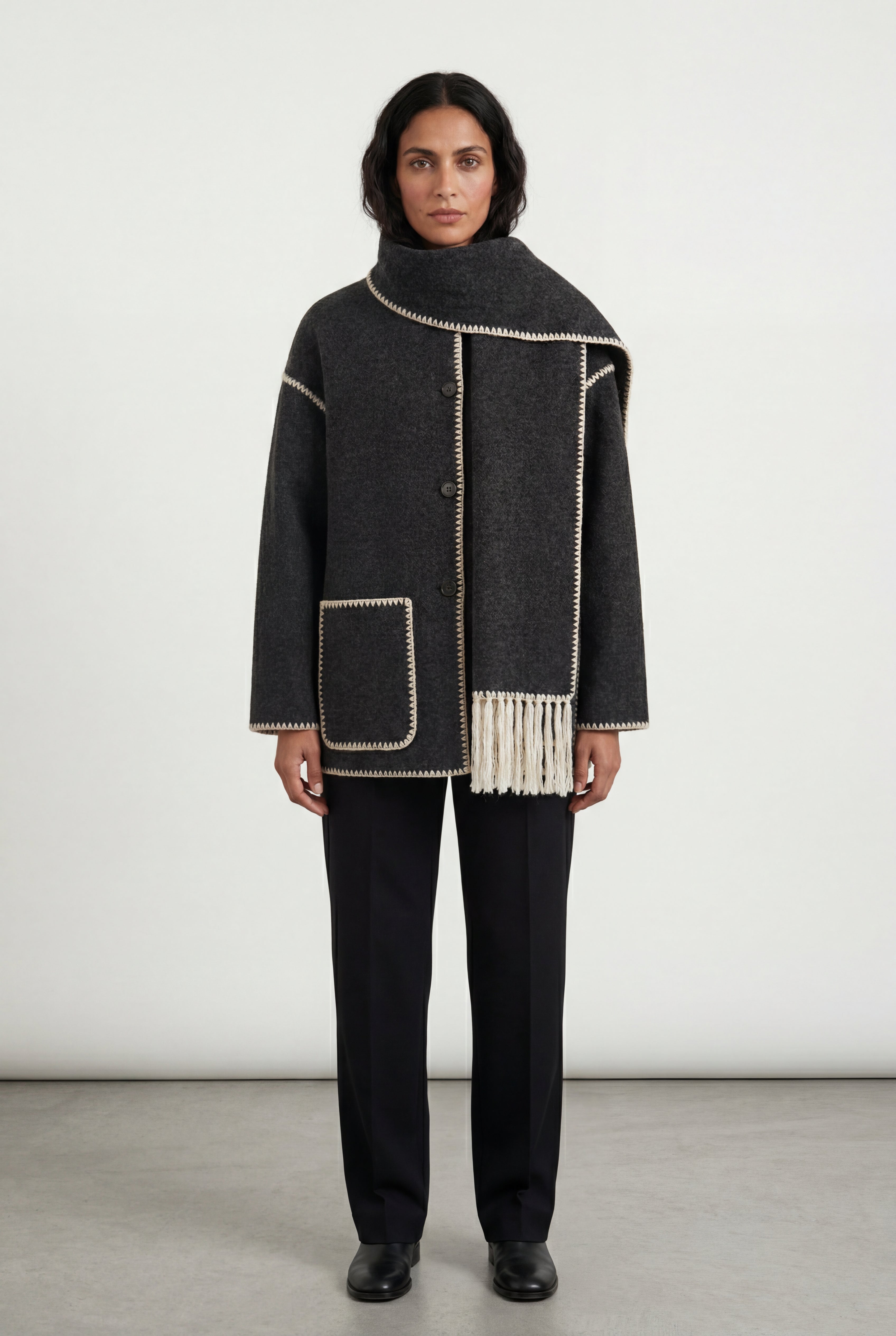 Zoyri | Fringed Wrap Jacket