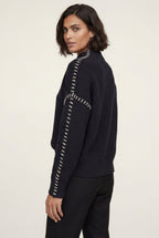 Zoyri | Contrast Stitch Knit Sweater