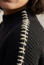 Zoyri | Contrast Stitch Knit Sweater