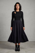 Zoyri | Cut-Out Sleeve Maxi Dress